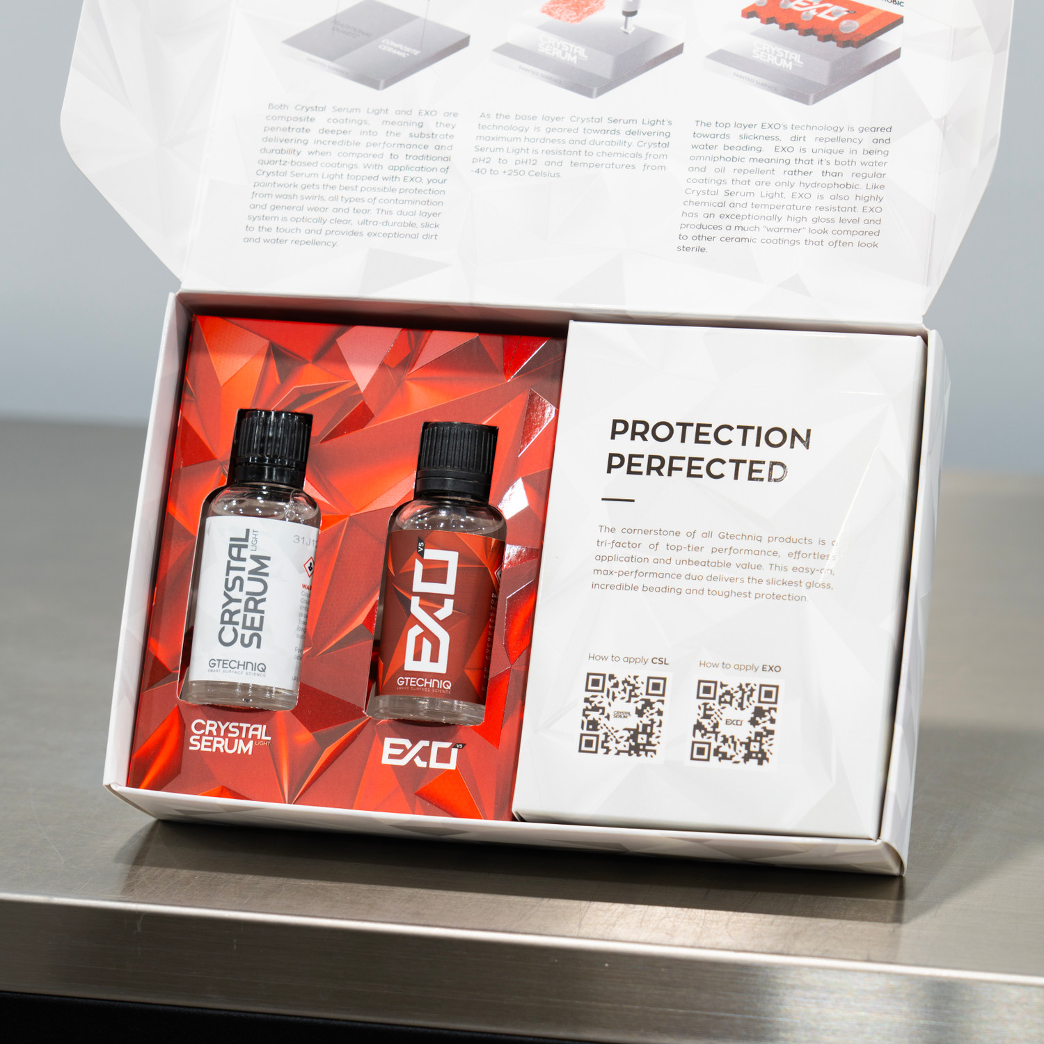 Gtechniq Crystal Serum Light & EXO v5 Combo | 30ml | 2 Step