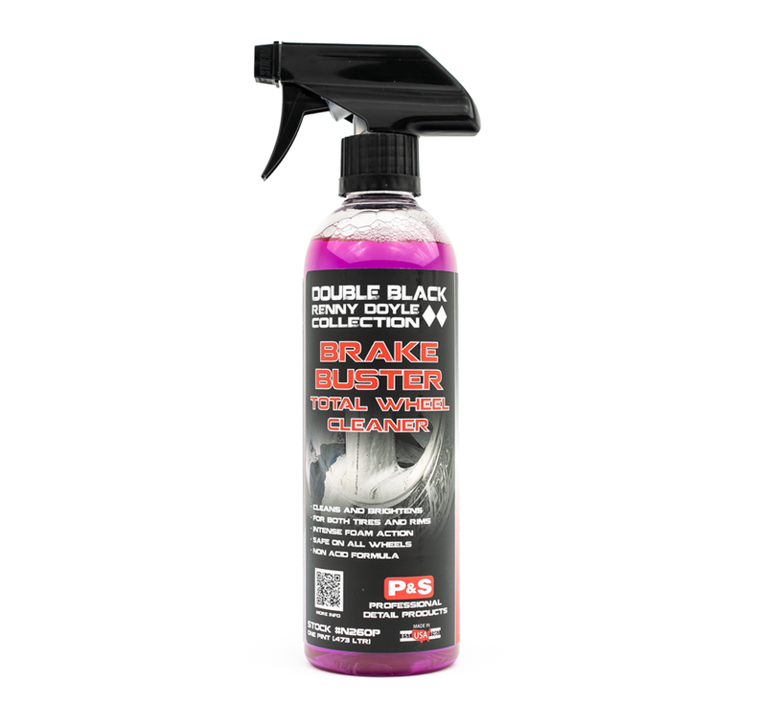 P&S Brake Buster 16oz  Double Black Wheel & Tire Cleaner