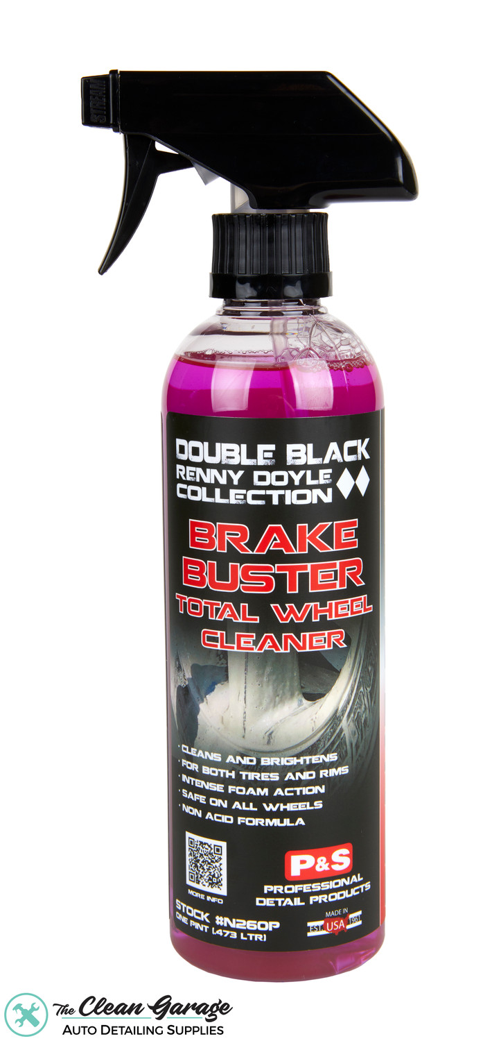 P&S Detailing Products RT40 Brake Buster Non-Acid Wheel Cleaner (1 Pint)  with One Free Black 245 Microfiber Towel by The RAG Company : :  Car & Motorbike