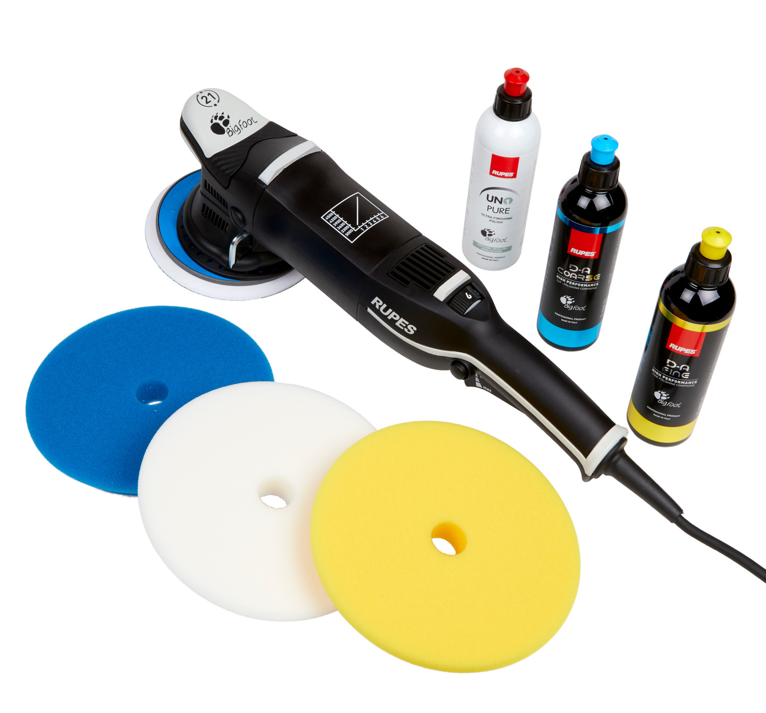 Rupes LHR15 Mark III Polisher Complete Kit | Bigfoot Bag Combo