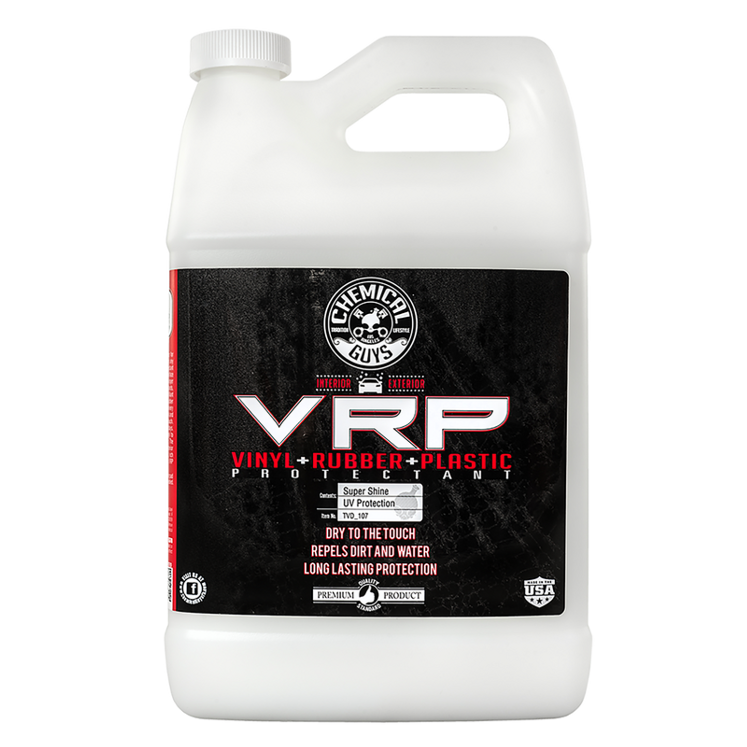 Chemical Guys - Add depth and shine to your interior surfaces with VRP! VRP  is a water-based dressing that conditions and enhances a high gloss shine  to interior and exterior vinyl, rubber