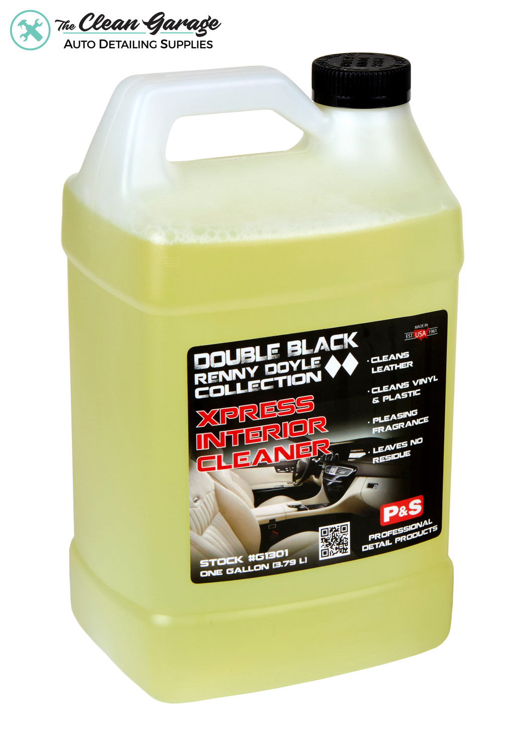  P&S Professional Detail Products - Xpress Interior Cleaner -  Perfect for Cleaning All Vehicle Interior Surfaces of Dirt, Grease, and  Oil; Works on Leather, Vinyl, and Plastic (1 Gallon + 1 Quart) : Automotive