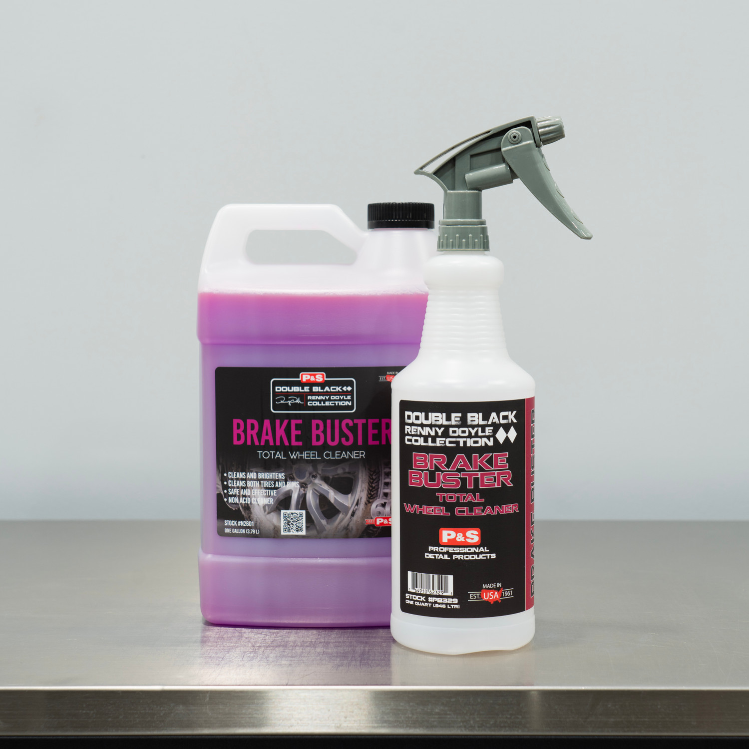 P&S Brake Buster Kit | 1 Gallon & Spray Bottle | Wheel & Tire Cleaner