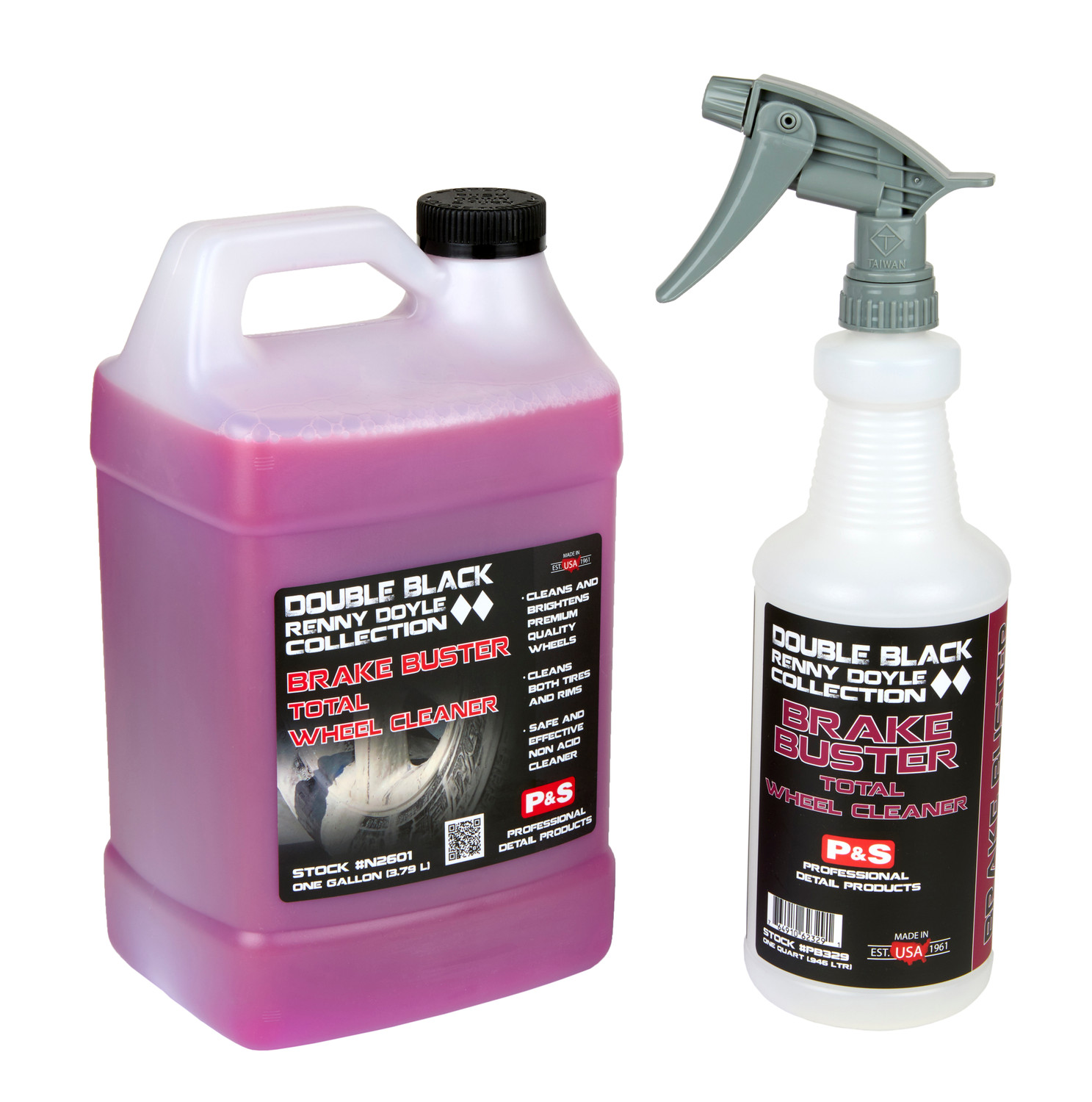 P&S Brake Buster Kit | 1 Gallon & Spray Bottle | Wheel & Tire Cleaner