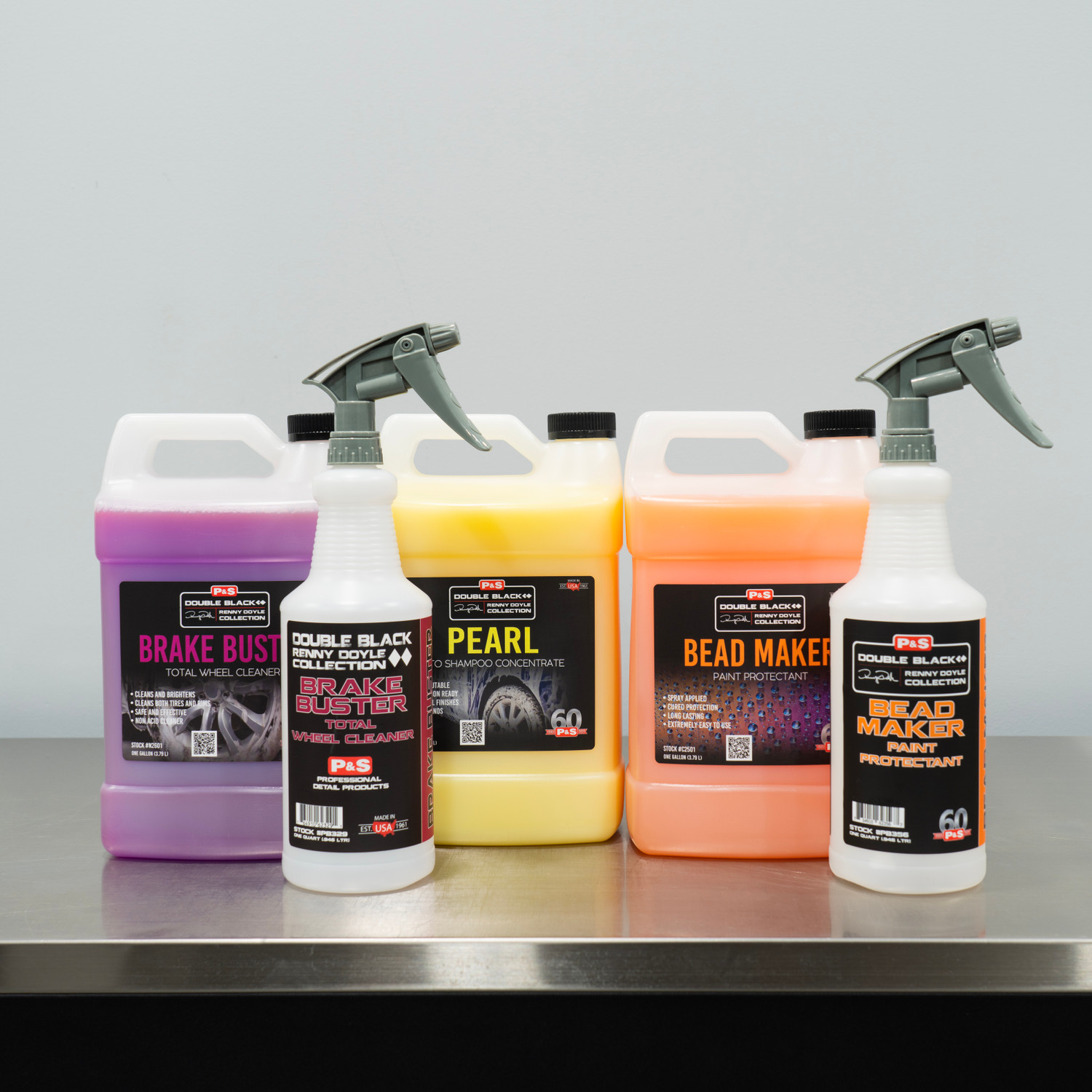 P&S Double Black Car Wash Kit | Pearl Shampoo Brake Buster Bead Maker