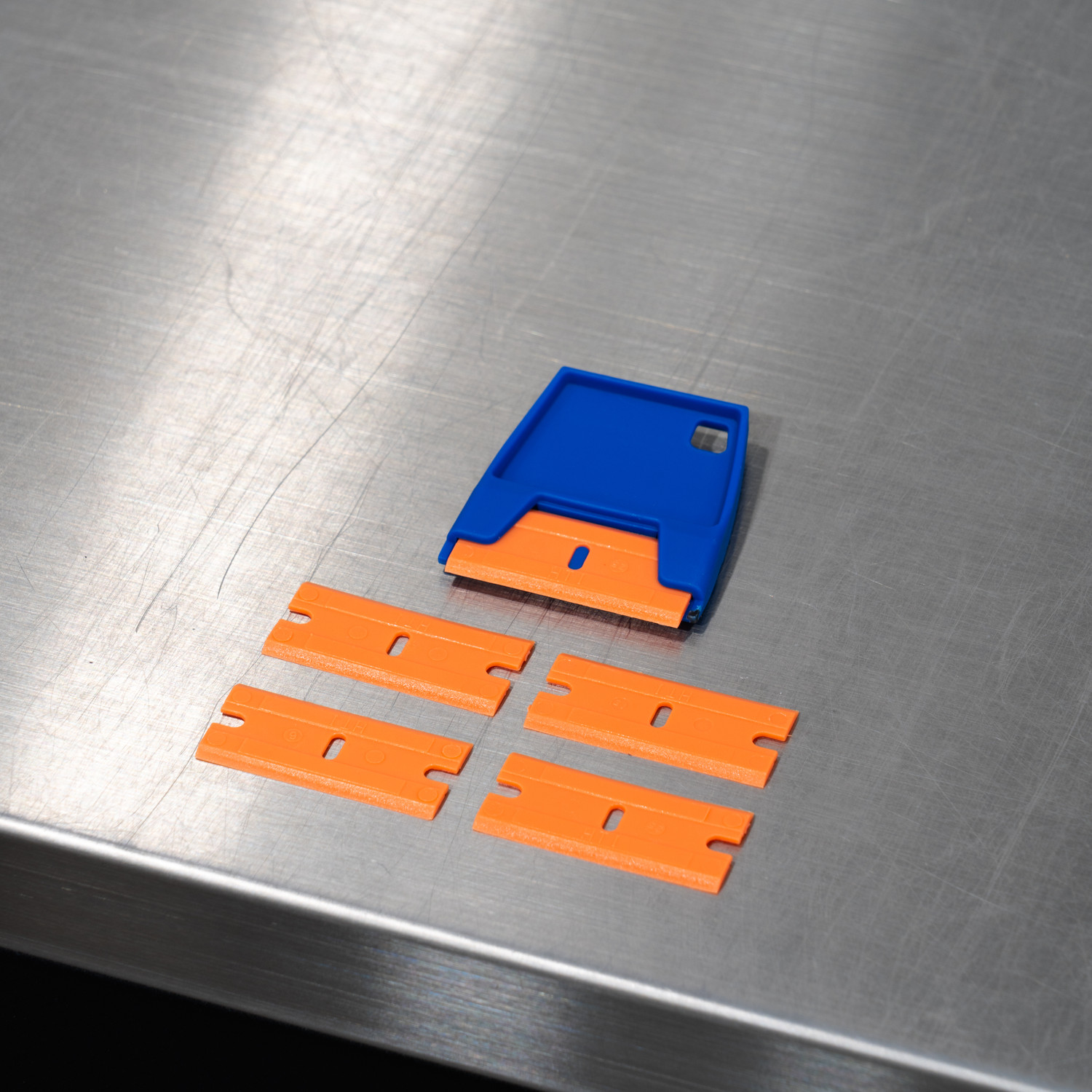 リリパットレーン91☆HELLIFIELD PEEL EZ-Grip Plastic Razor Blade Holder and 5 Blades
