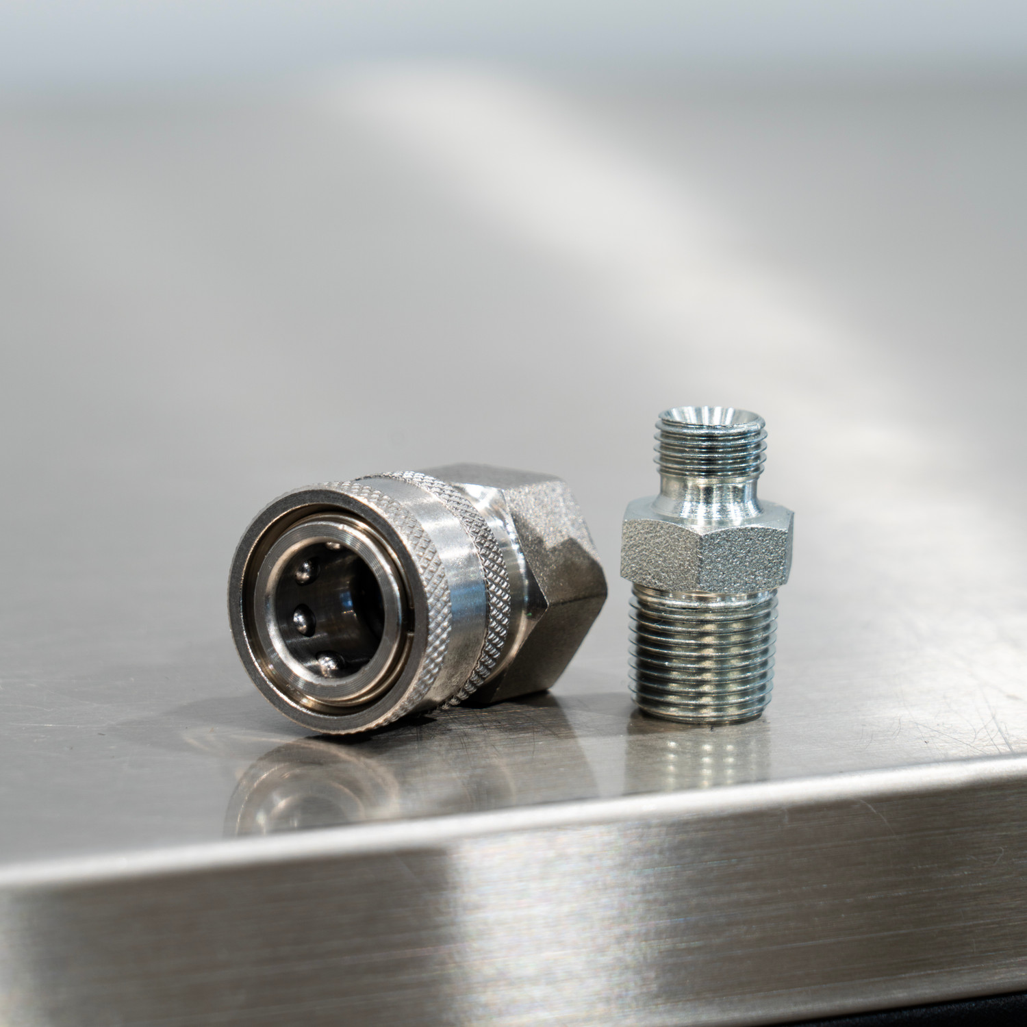 Adapter & Quick Connect Coupler Kit For Comet Static | Stainless