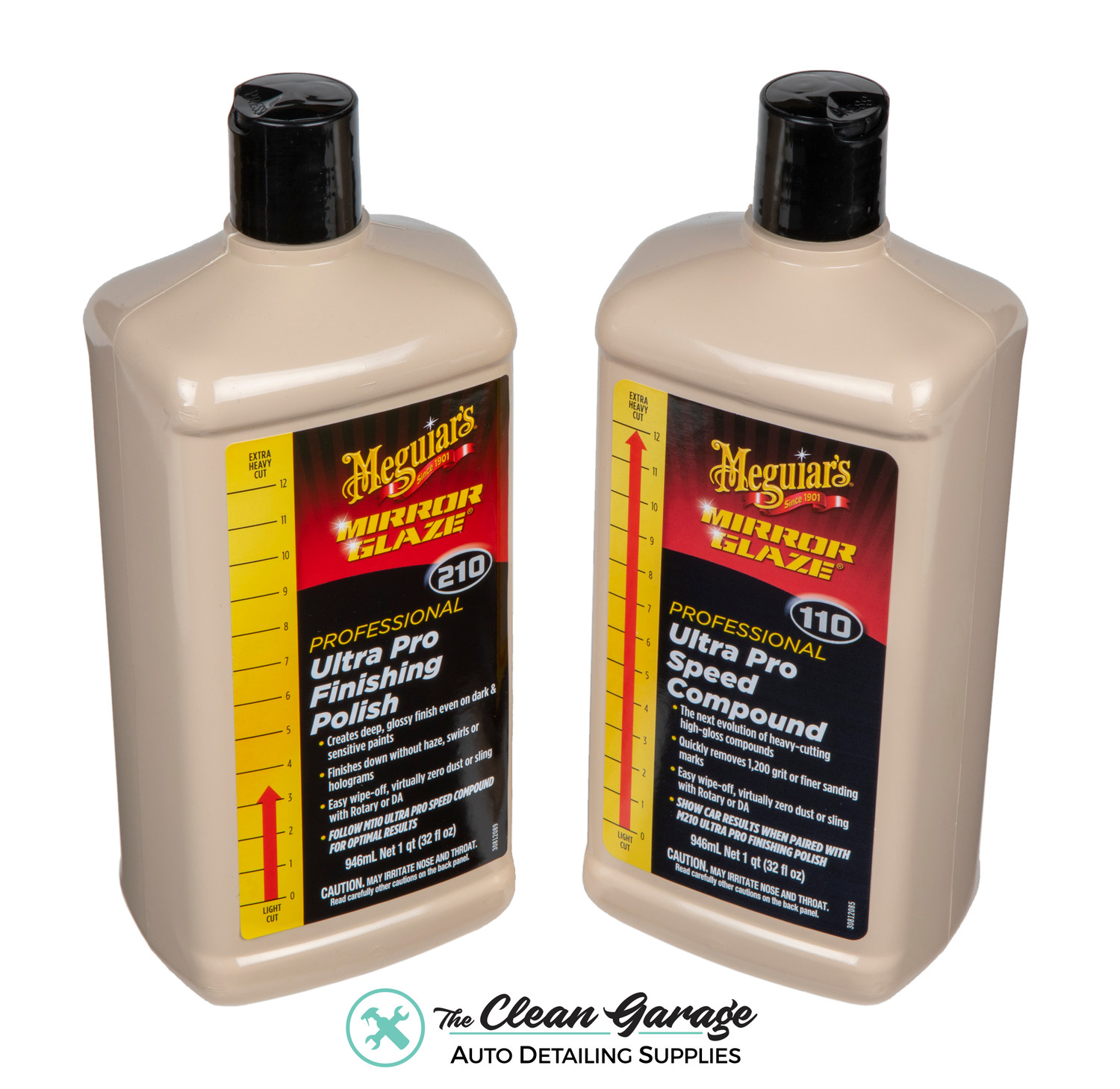 Meguiar's M110 Mirror Glaze Ultra Pro Speed Compound – Heavy Cut, High  Gloss - M11001, 1 gal