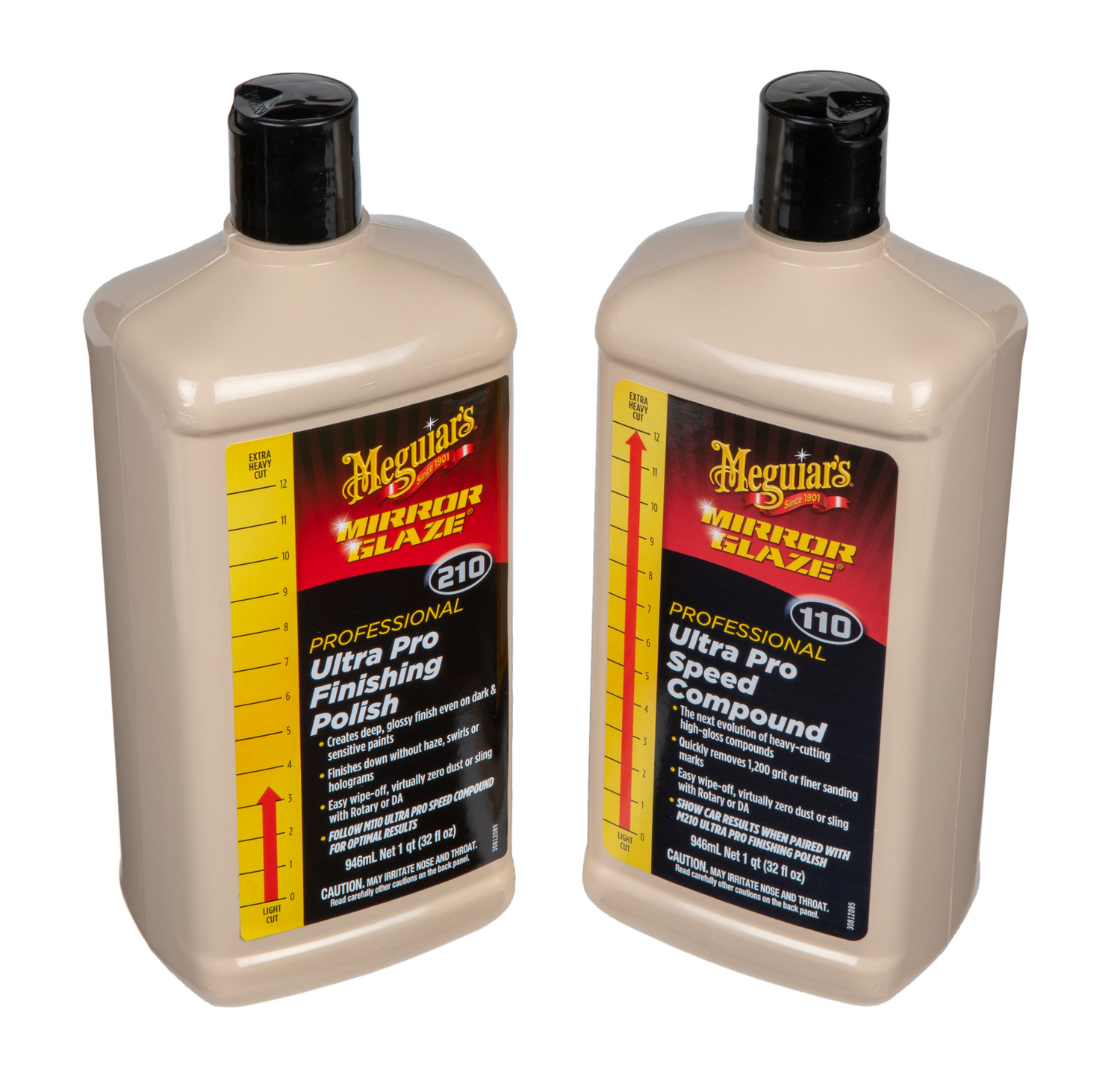 Meguiars M110 Ultra Pro Speed Compound M210 Finishing Polish | 32oz Combo