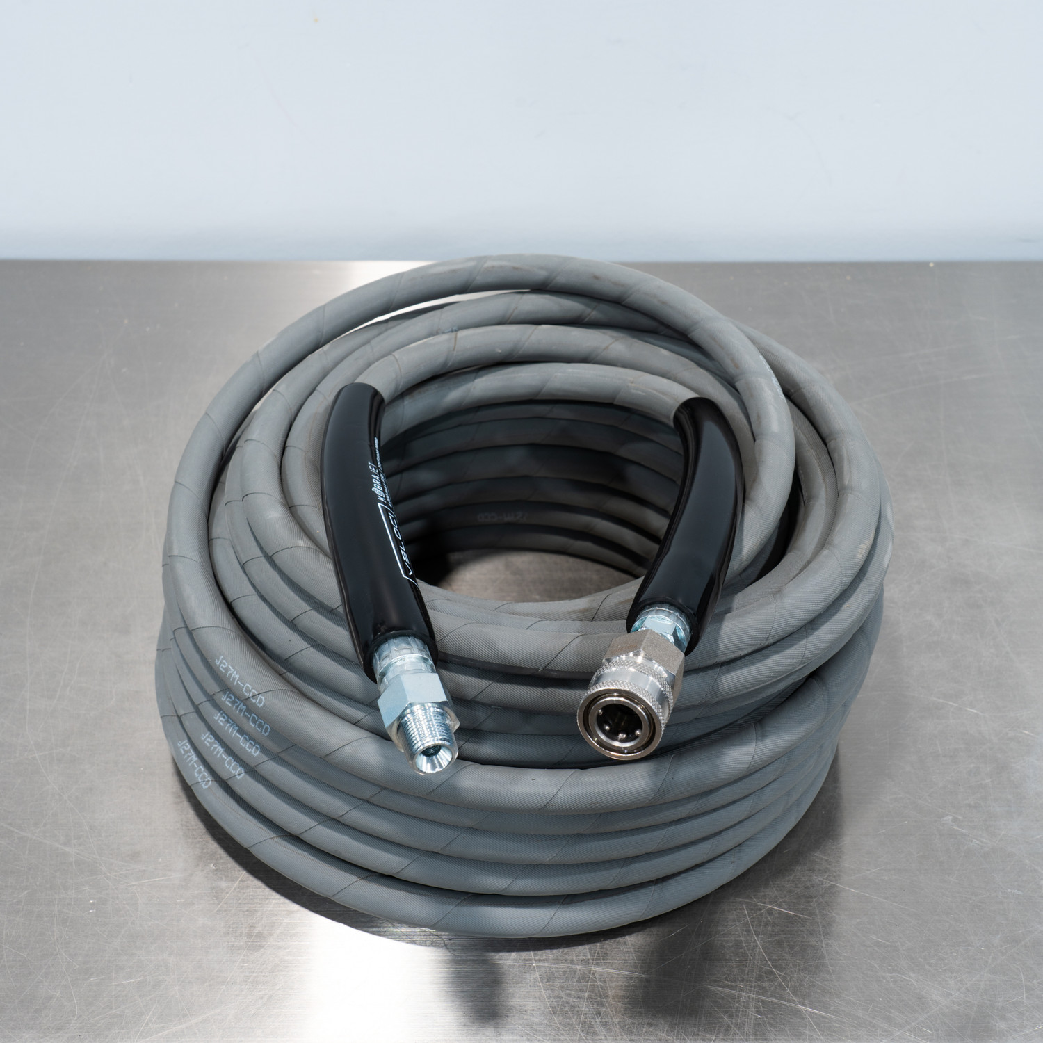 75' Kobrajet Pressure Washer Hose Gray | 75 Foot | Add Quick Connects