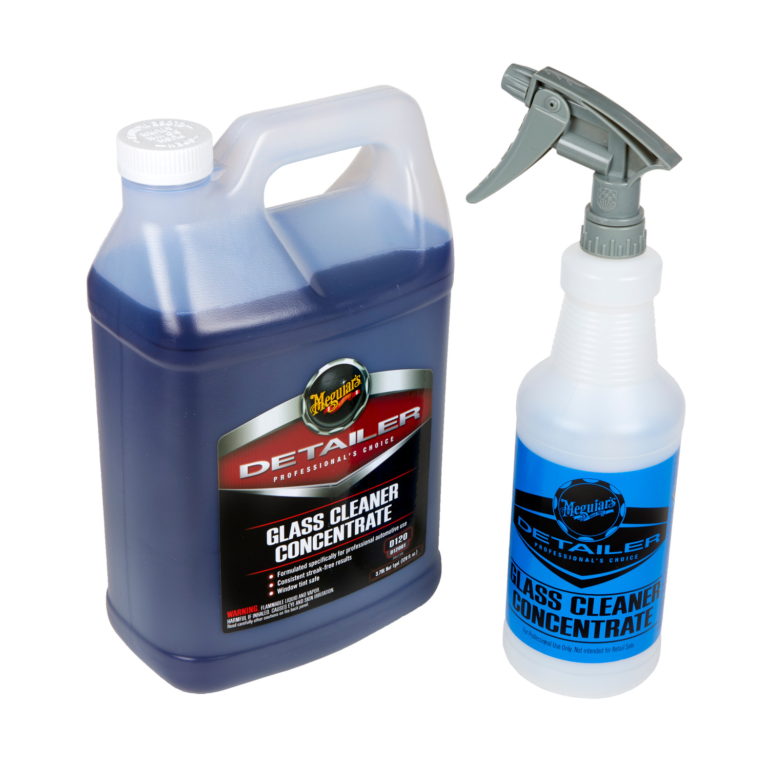  Meguiars D120 Glass Cleaner 1 Gallon WITH Spray Bottle and  Sprayer : Health & Household