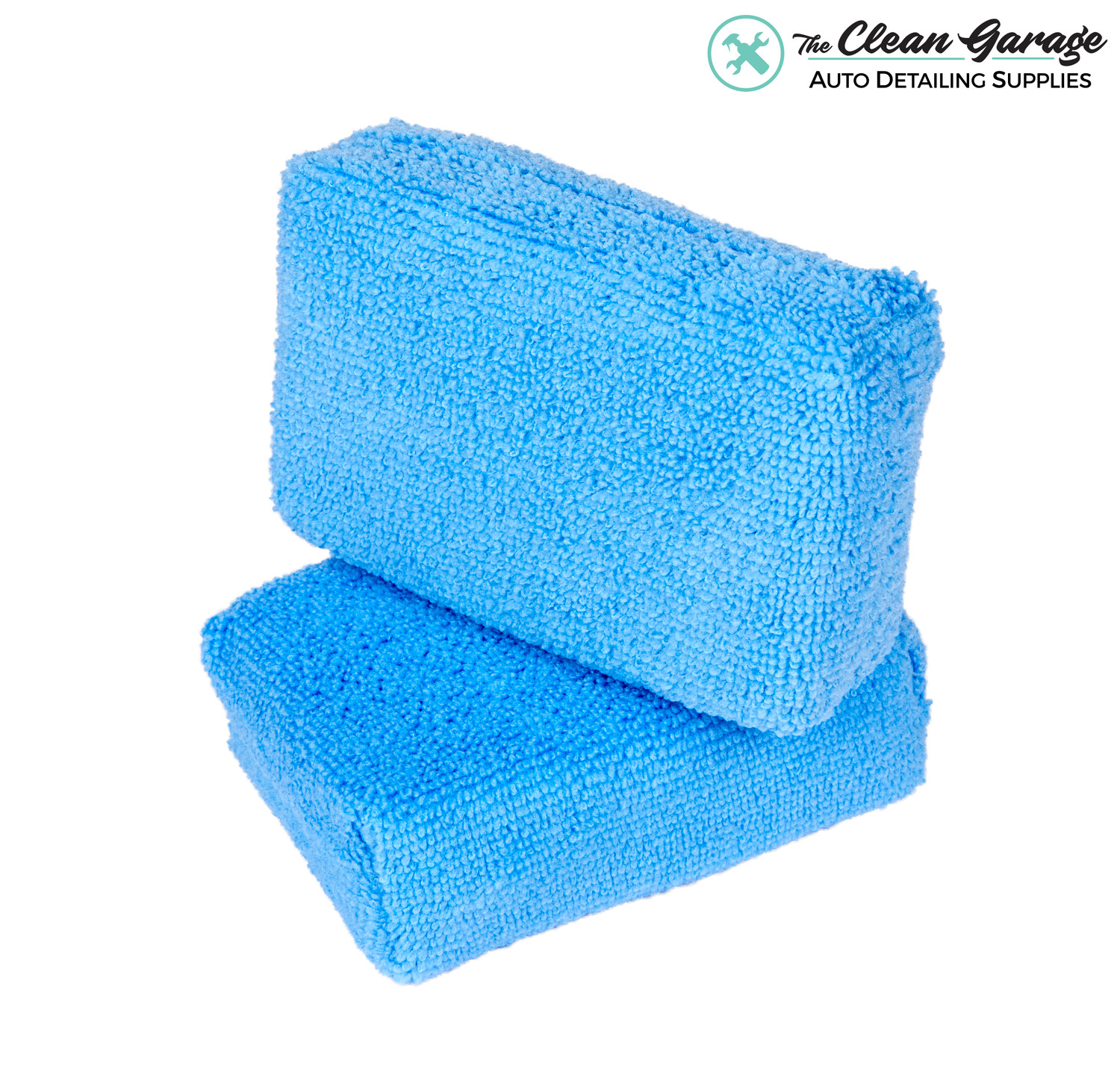 Chemical Guys Premium Grade Microfiber Applicator Blue - 2 Pack