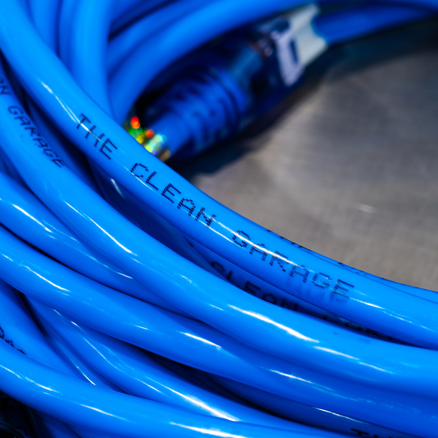 50' Pro Lock Locking Lighted Extension Cord | 12/3 SJTW Blue | The