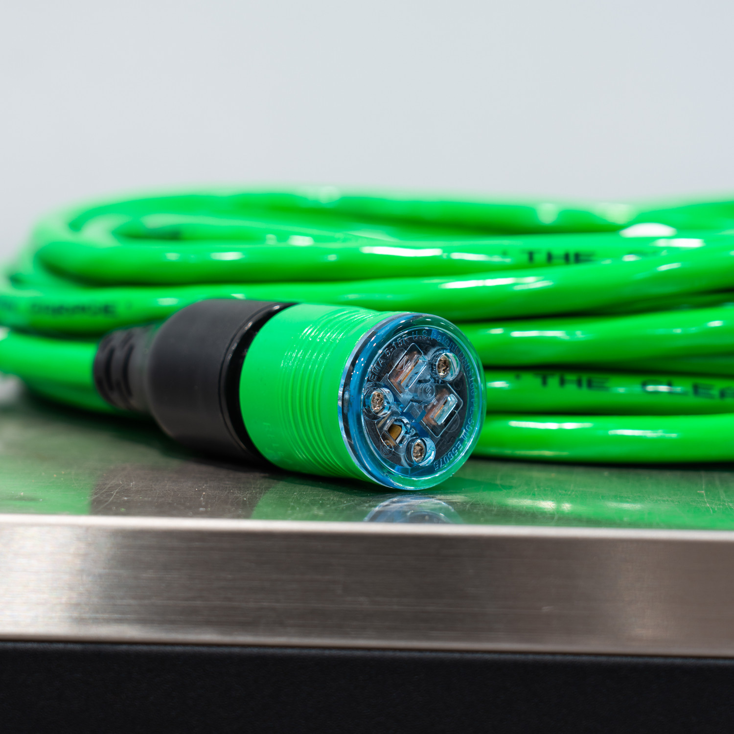 50' Pro Lock Locking Lighted Extension Cord | 12/3 SJTW Green