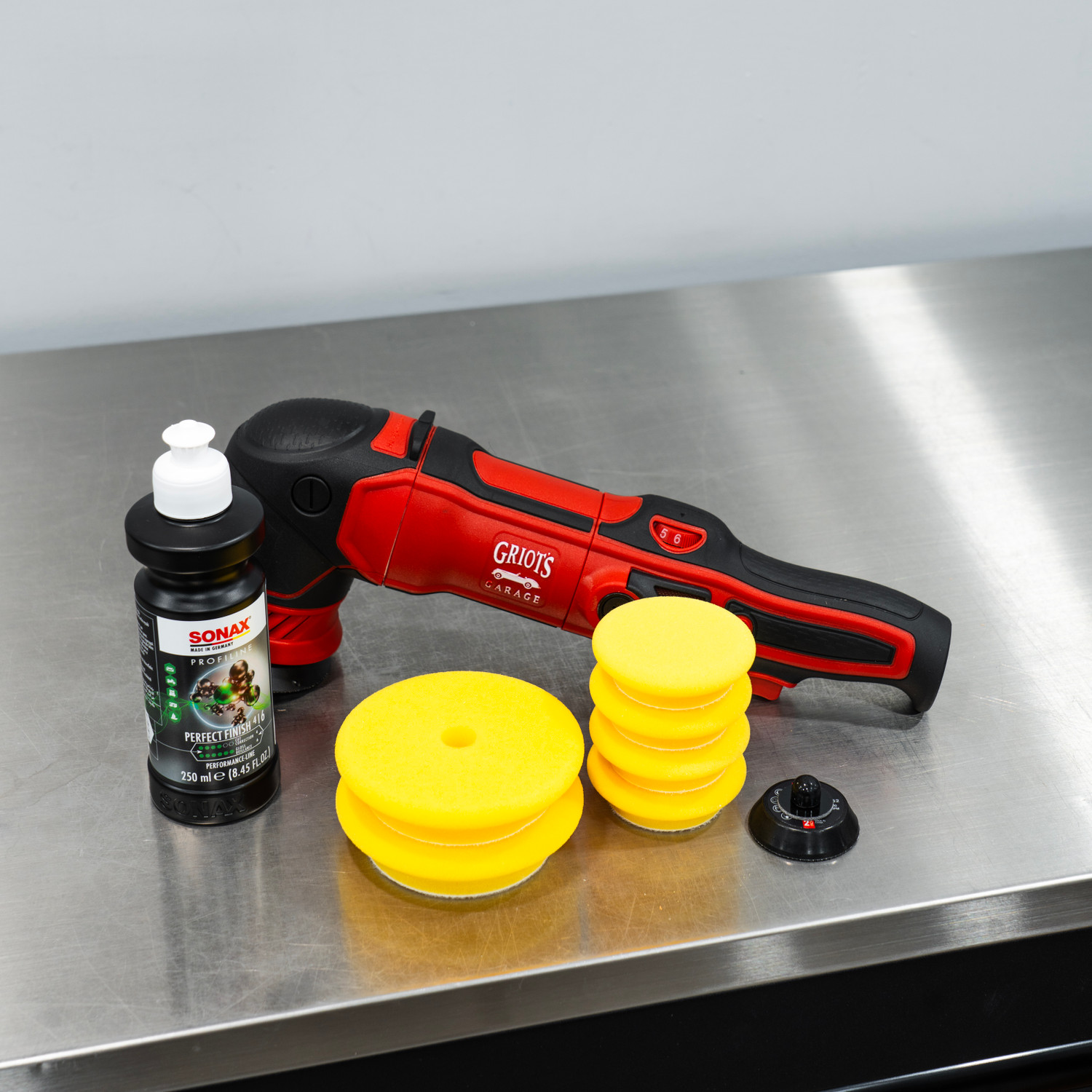 Griot's Garage G8 Polisher Kit | DA Combo With Pads and Polish