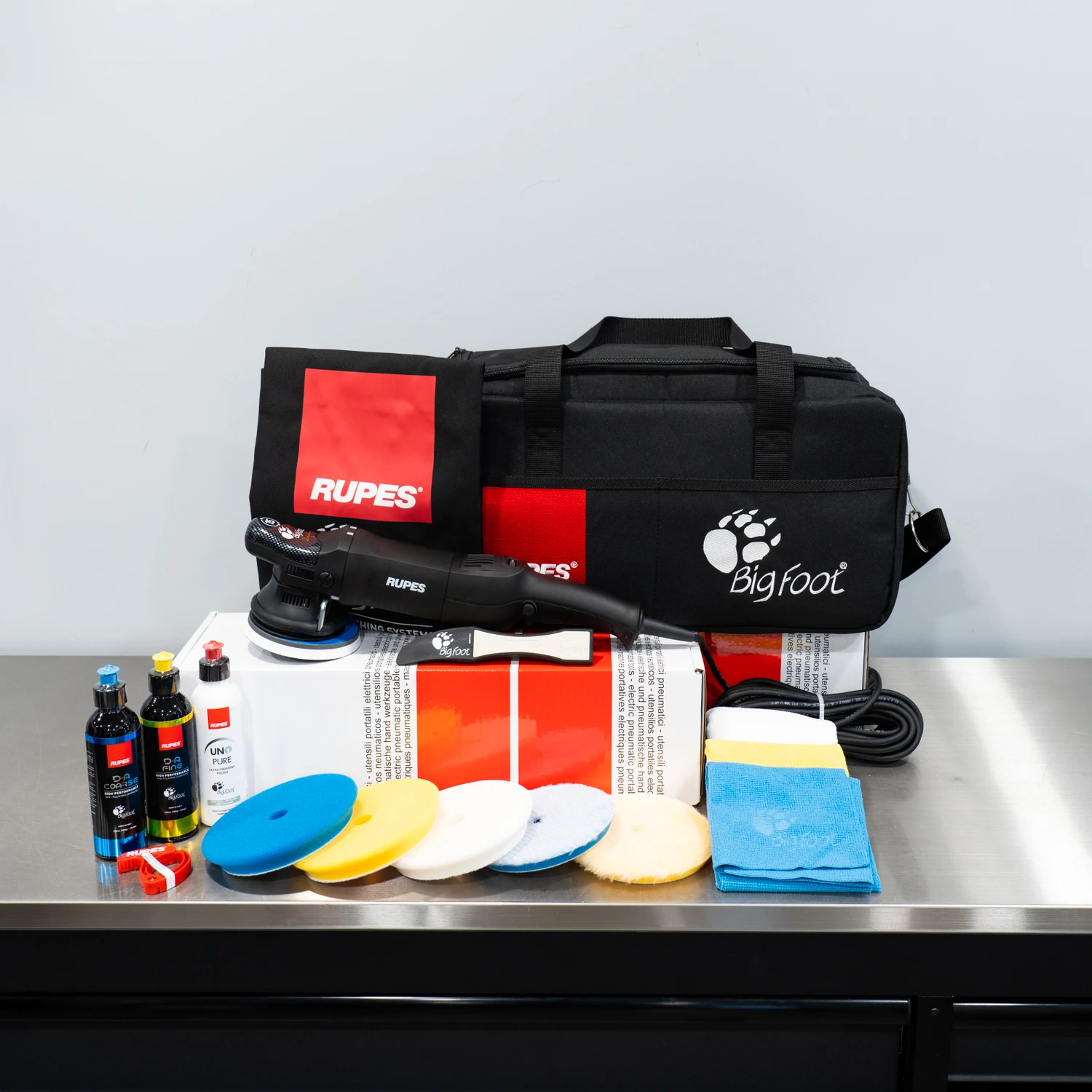Rupes LHR15 ES Polisher Complete Kit | Bigfoot Bag Combo