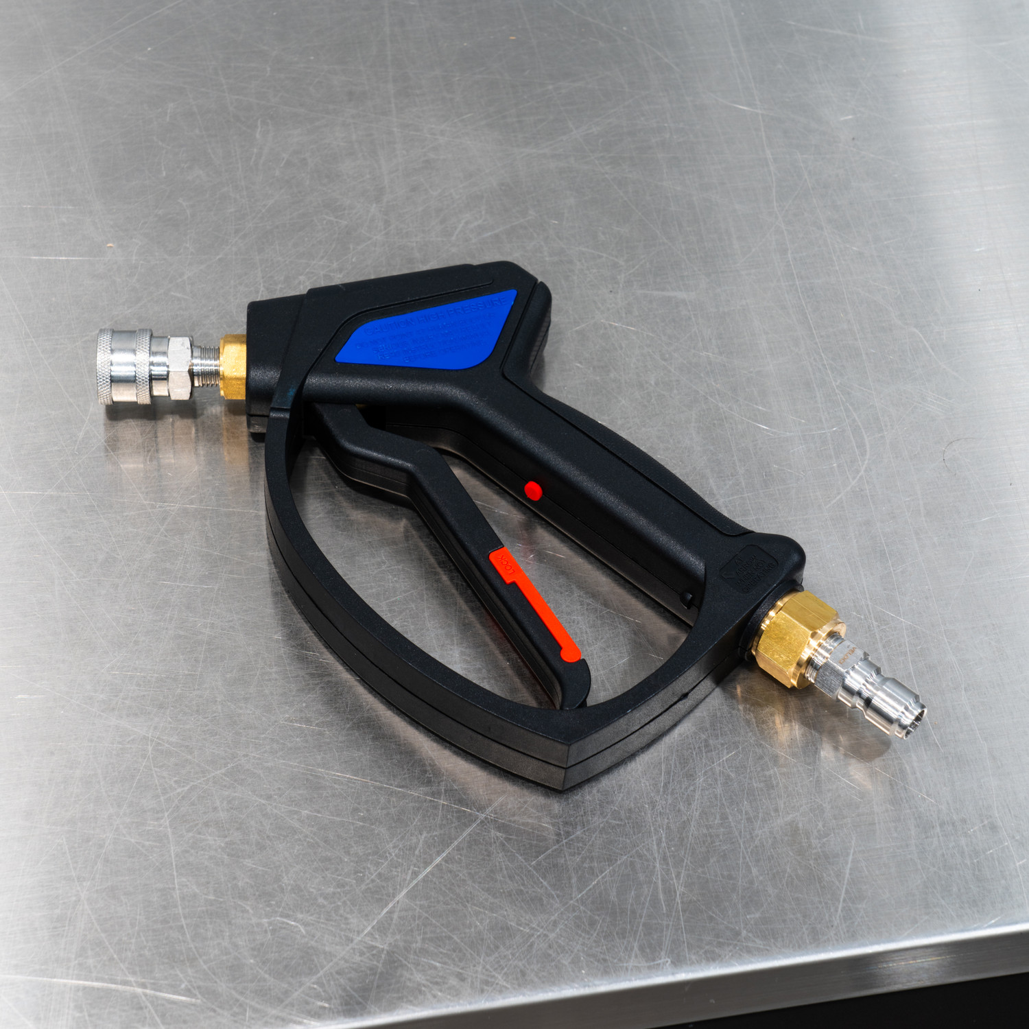 MTM SG28 Pressure Washer Short Gun Stainless Quick Connects Installed