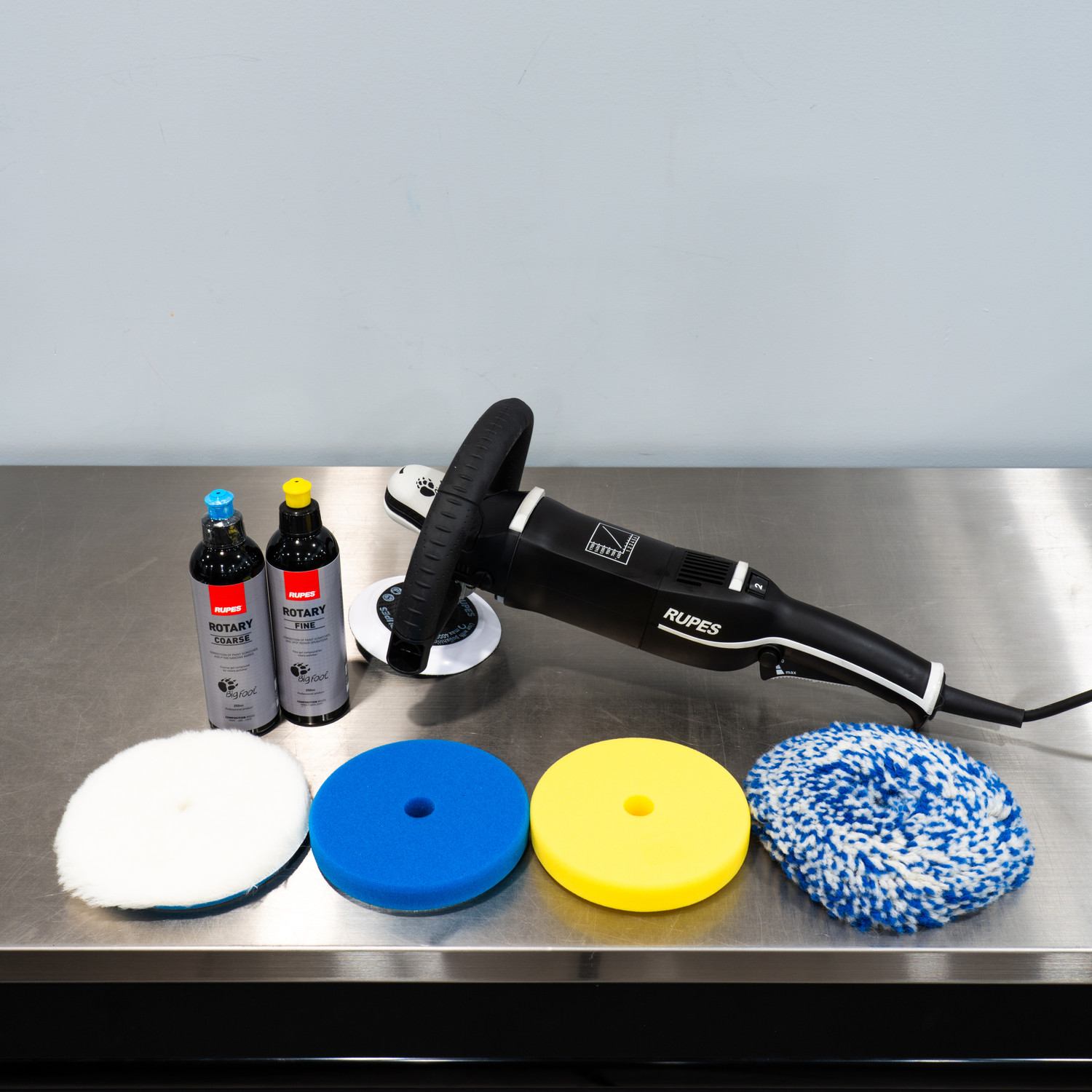 メンテナンス Big Foot RUPES12E Rupes Rotary Polisher Kit | Bigfoot LH19E Combo 1 | The Clean Garage