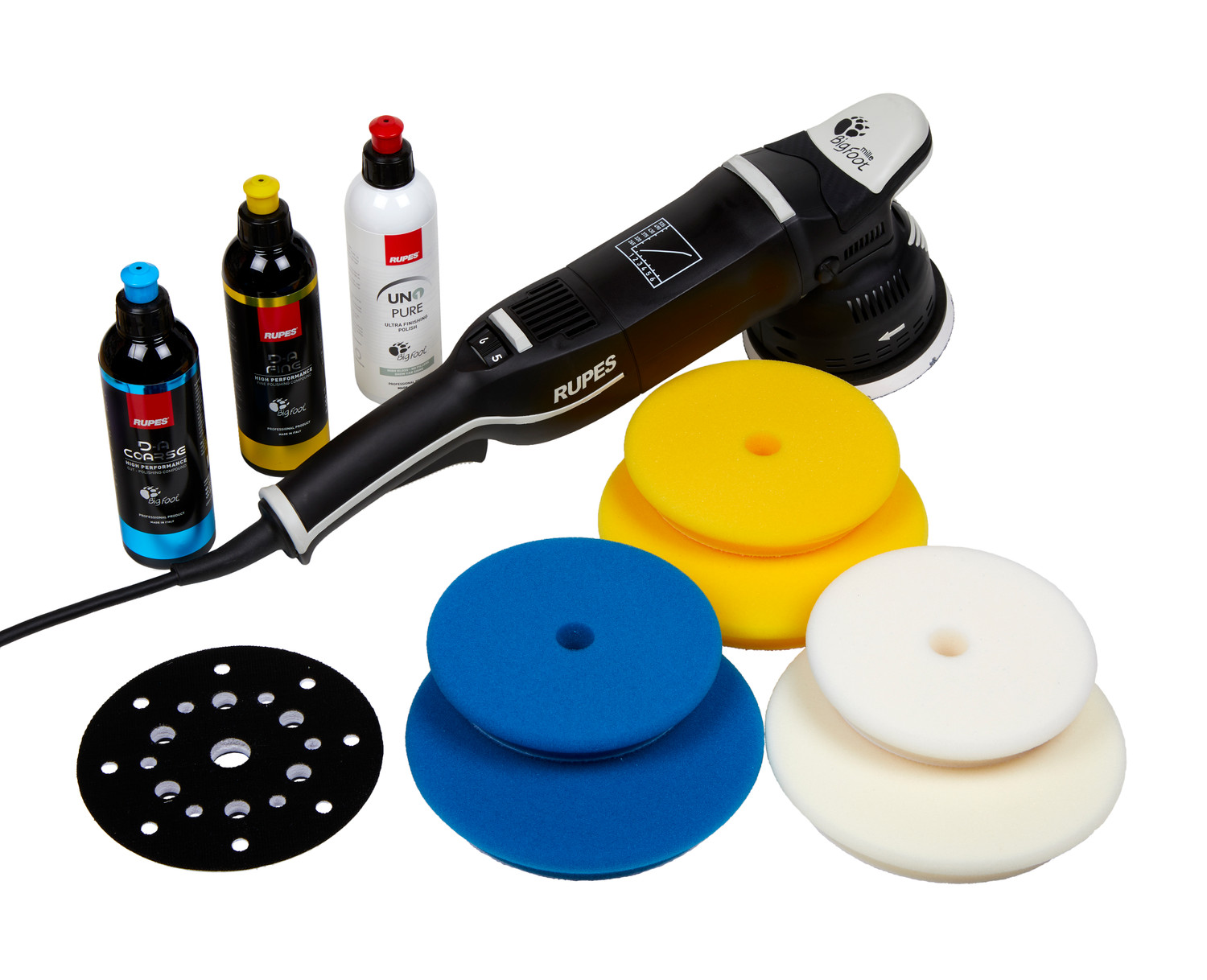 Rupes LHR15 Mark III Polisher Complete Kit | Bigfoot Bag Combo