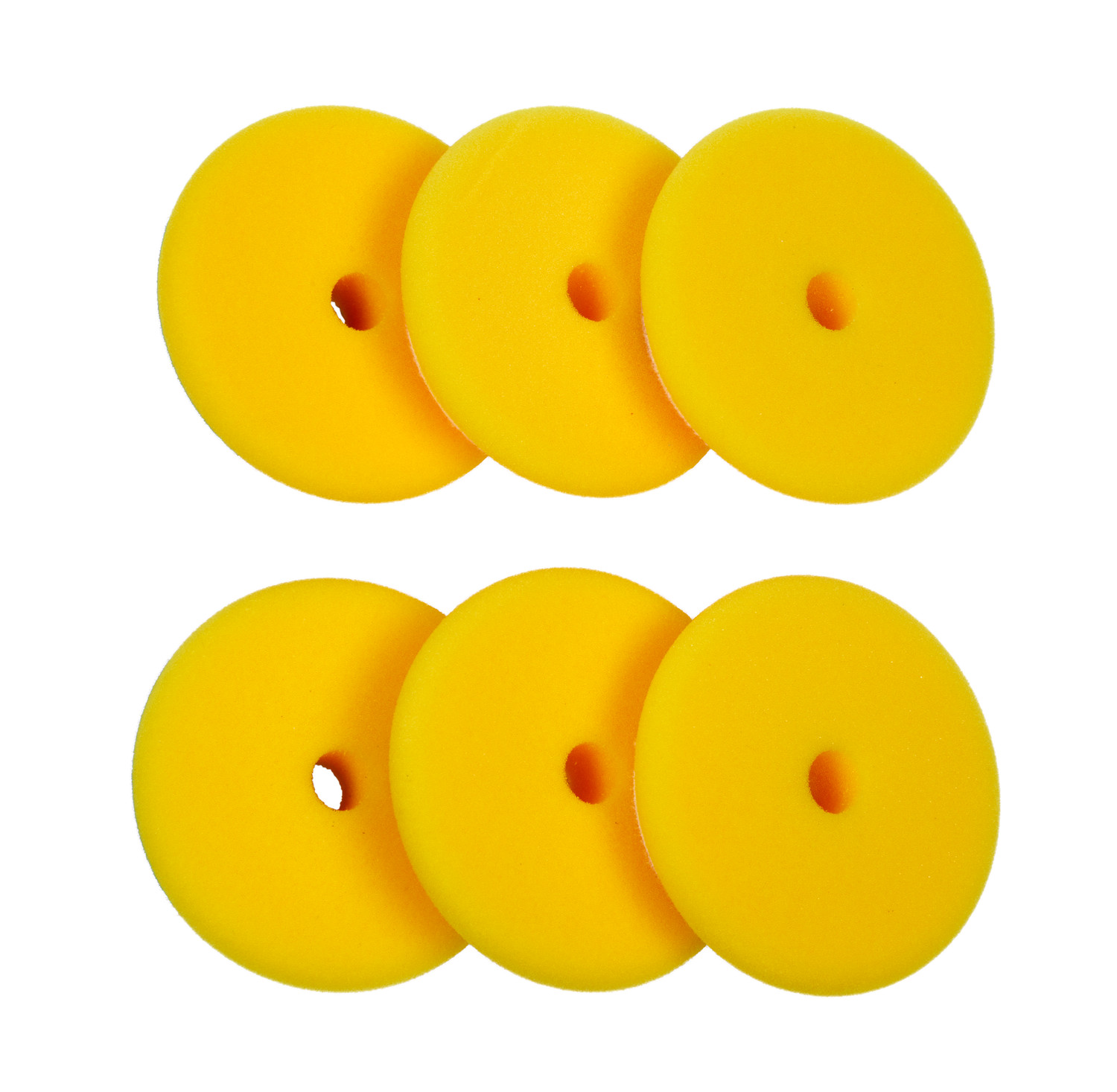 6 Pack of Pads | Rupes DA Fine Yellow Foam Polishing Pad | For 3