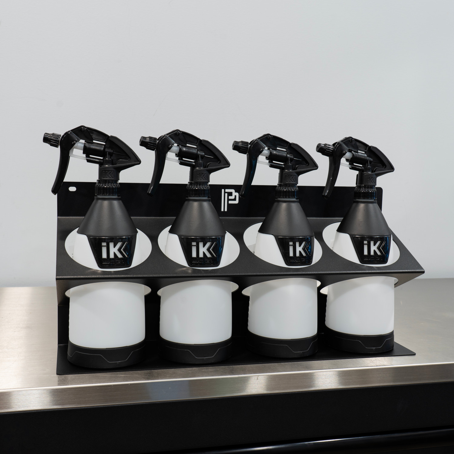 Poka Premium Wall Mount Detail Bottle Spray Holder | Holds 4 Large
