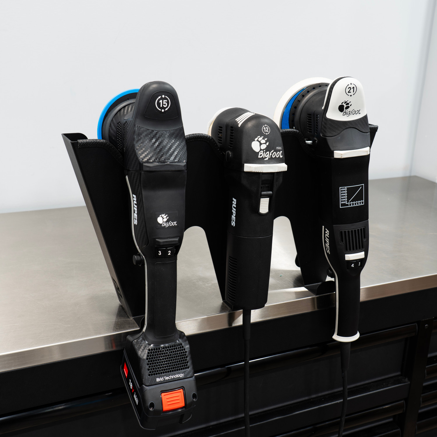 Poka Premium Wall Mount Polisher Holder | Hanger Holds 3 Machines