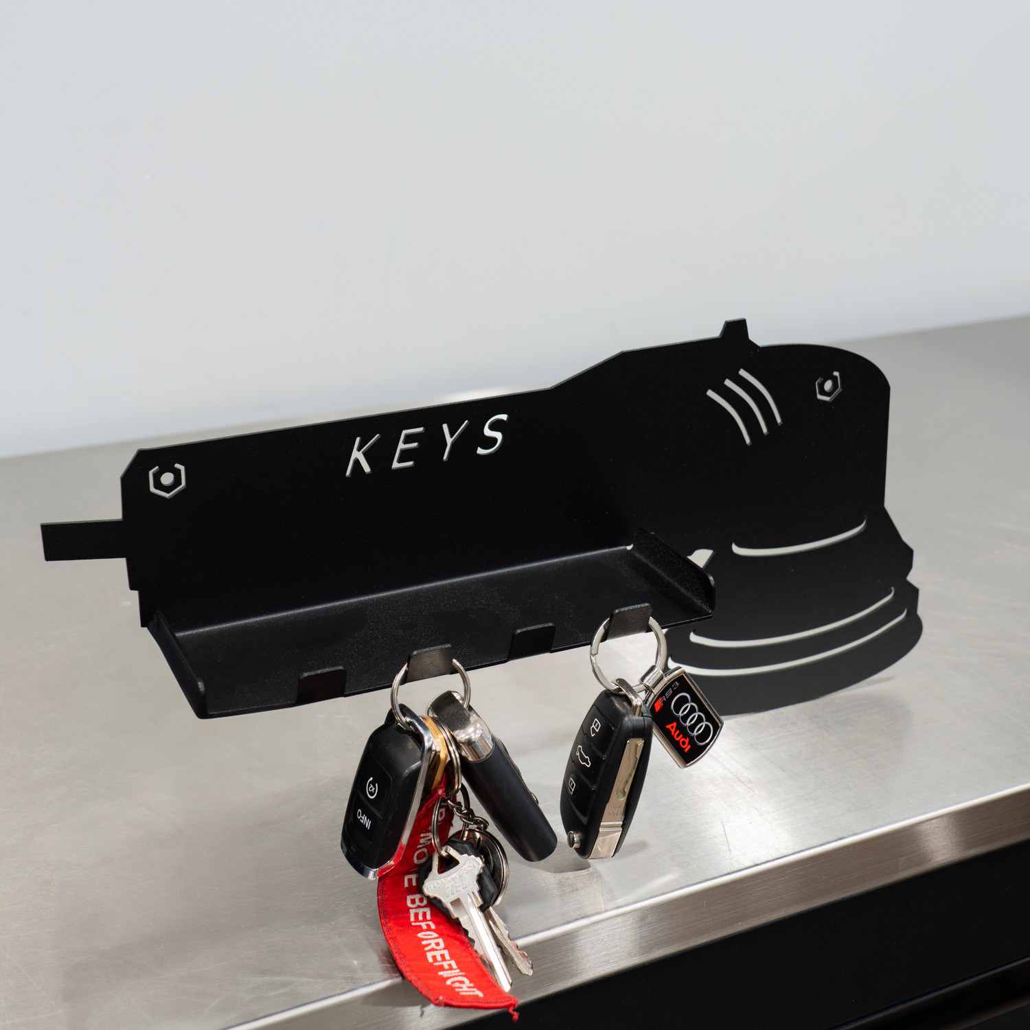 GADORO LED Key Holder はなみずき Poka Premium Wall Key Hanger | Polisher Shaped 4 Hangers