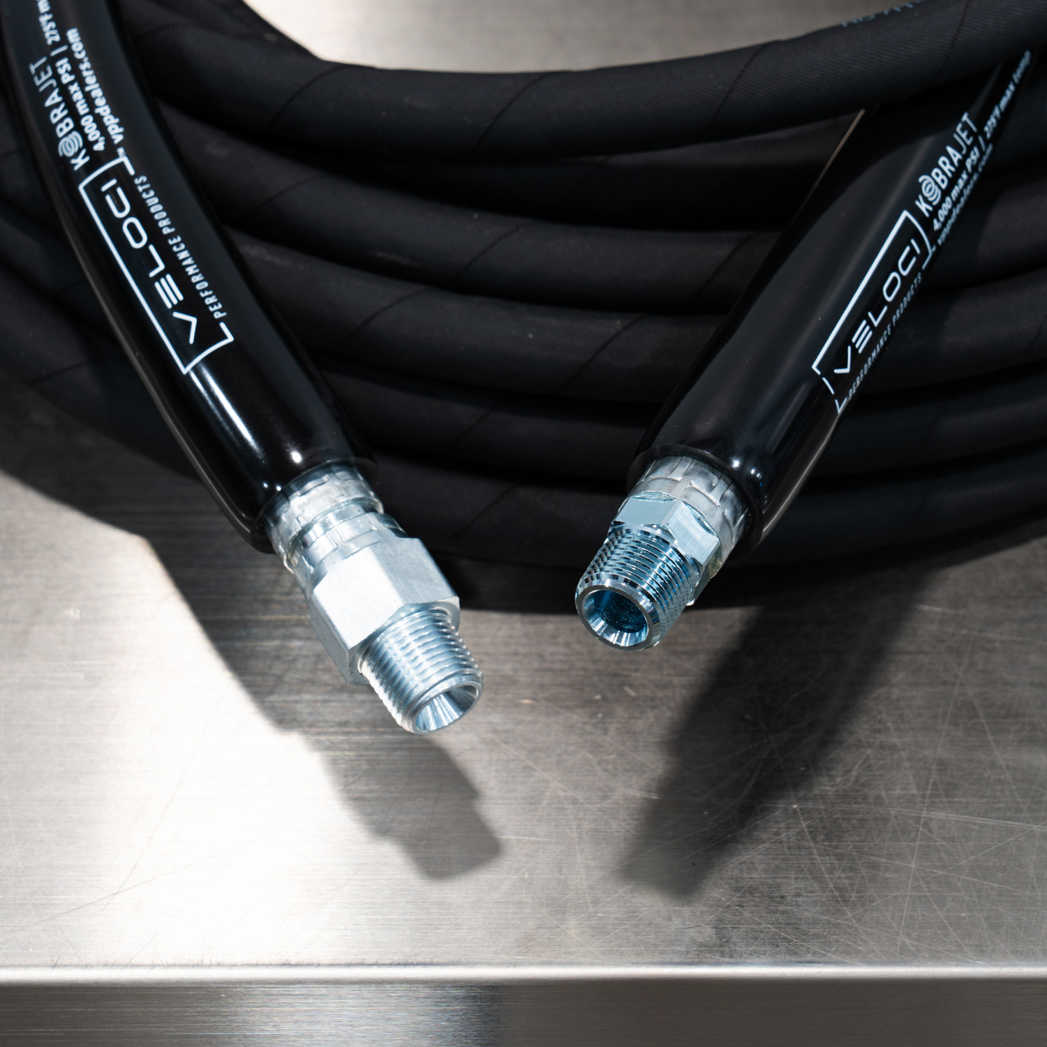 50' Kobrajet Pressure Washer Hose Black | 50 Foot | 3/8