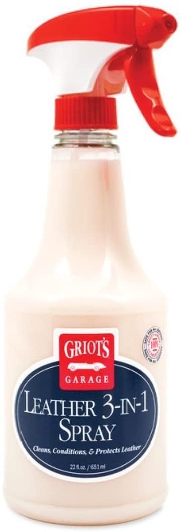 Griot's Garage Leather 3 in 1 Spray 22oz | Cleans and Conditions