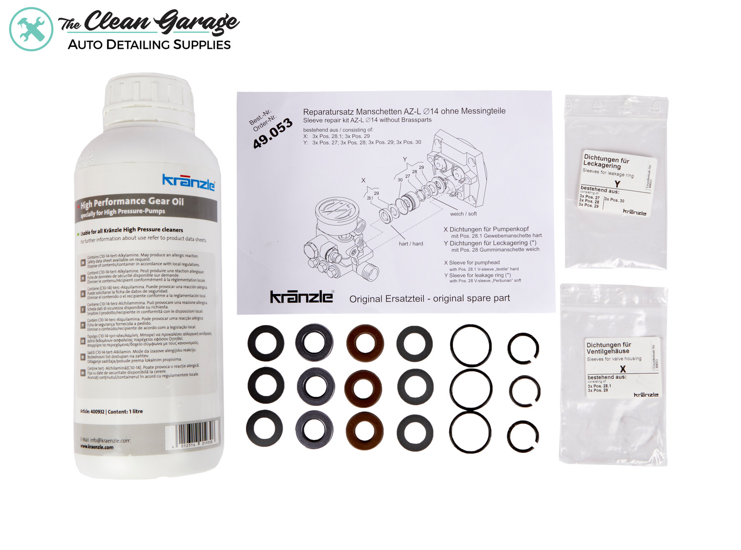 Kranzle AZ-L Pump Maintenance | Seal Rebuild Kit and Pump Oil