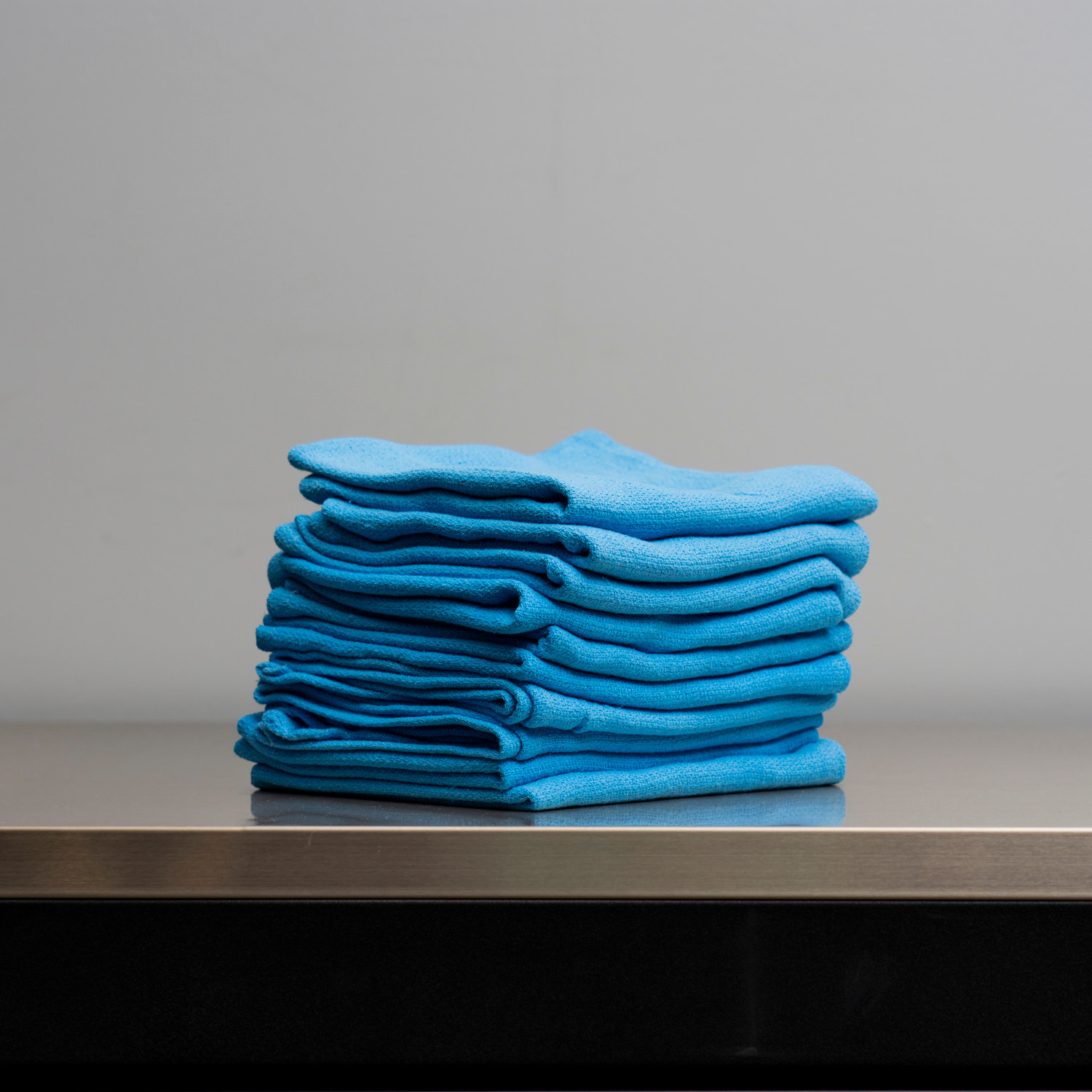 Towels -- Used Huck 100% Cotton - Blue