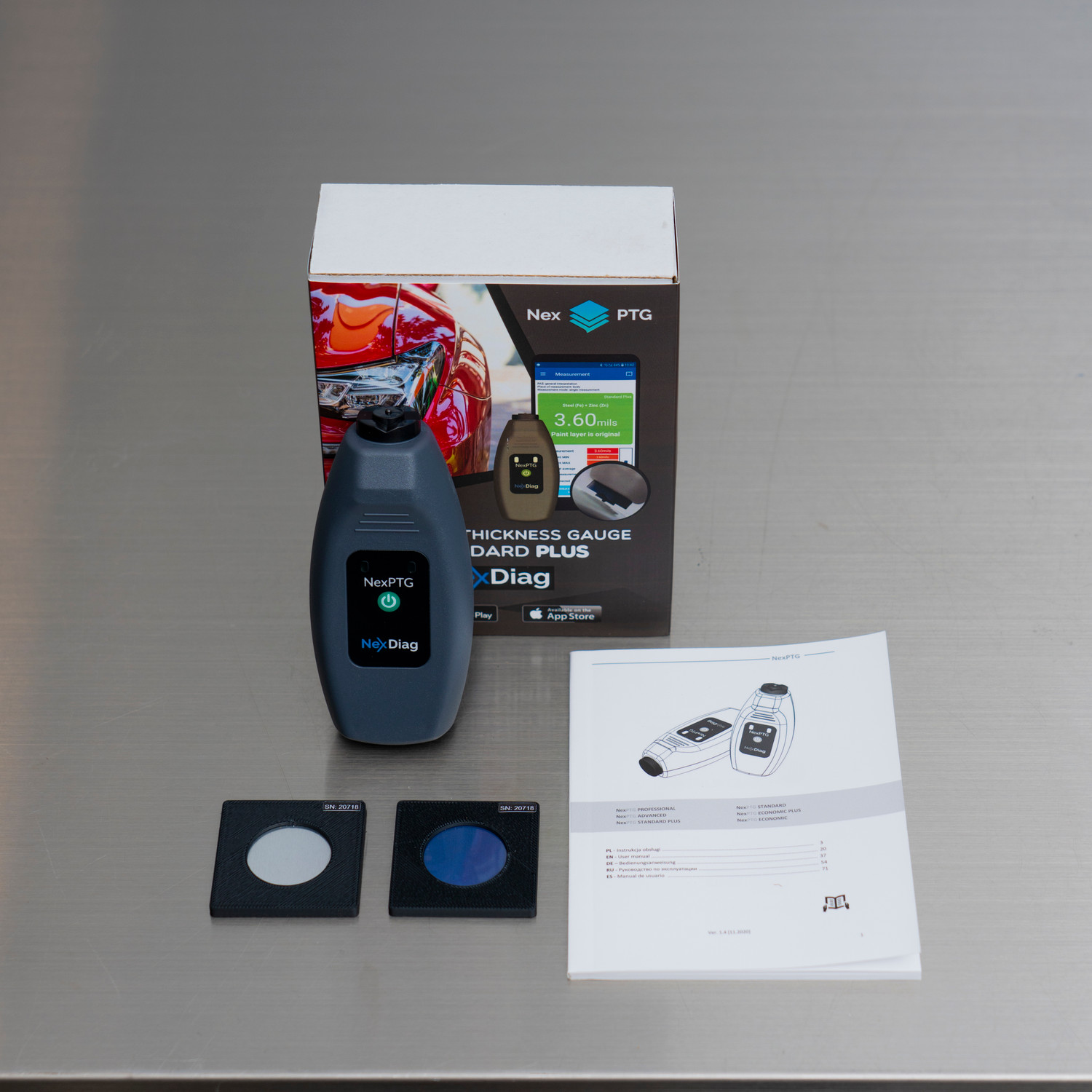 NexDiag NexPTG Standard Plus Paint Coating Thickness Depth Gauge