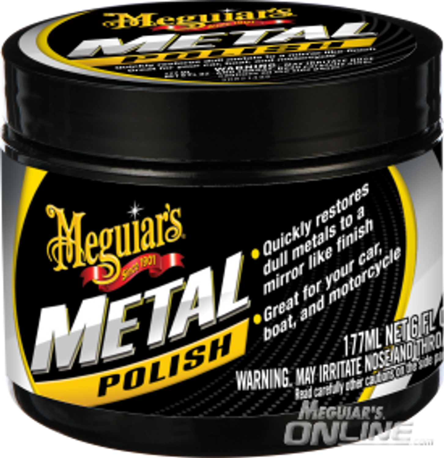 Meguiars Metal Polish 6oz  Aluminum and Chrome Polish