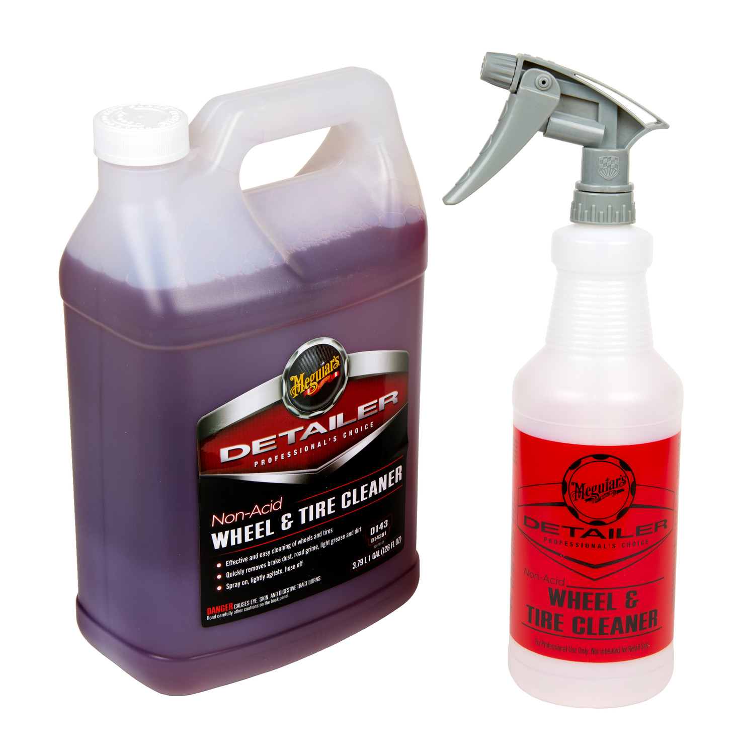 Meguiars D143 Non Acid Wheel and Tire Cleaner Kit