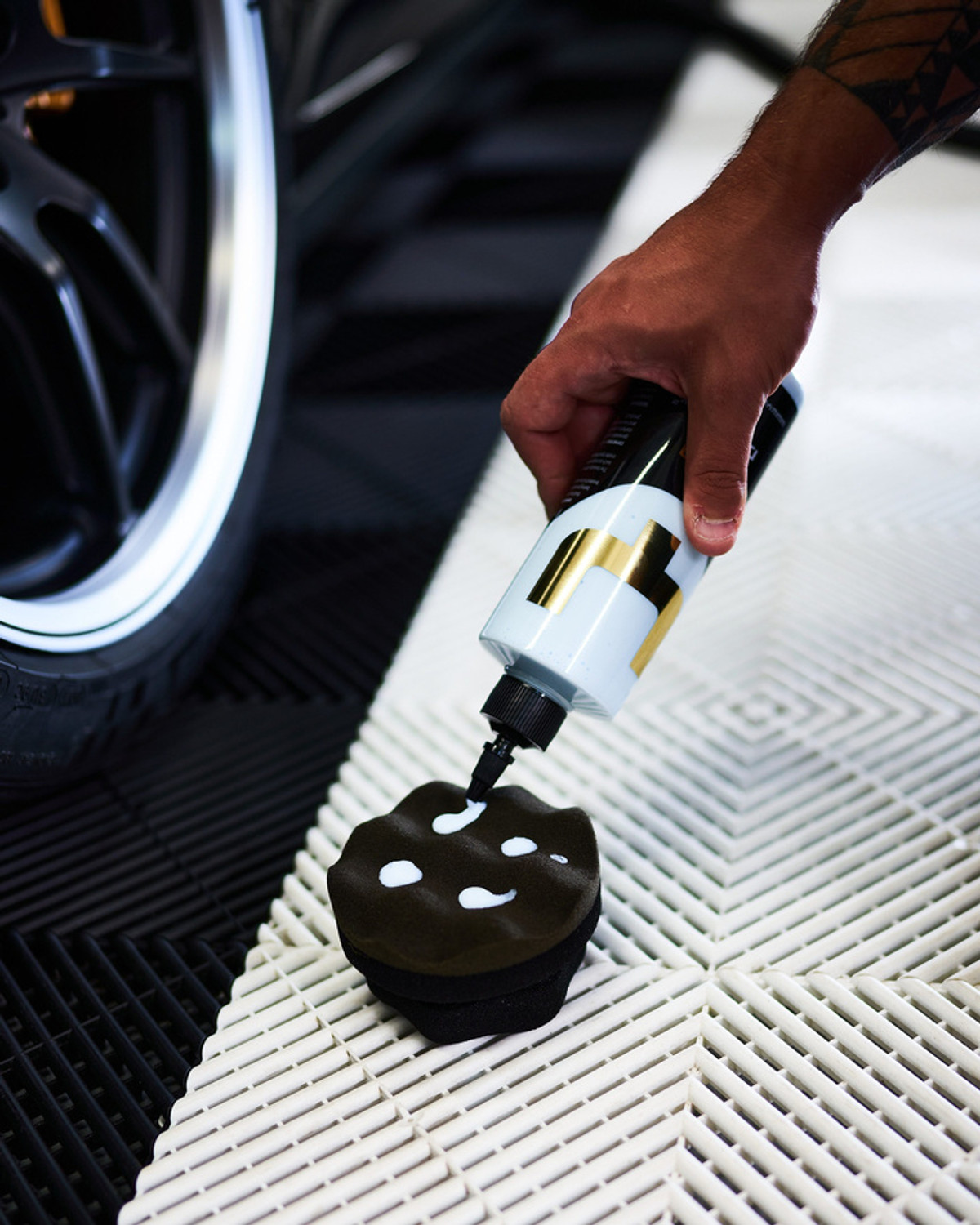 3-Pack Hex Grip Tire Dressing Applicator Car Detailing Tool Tire Shine  Sponge