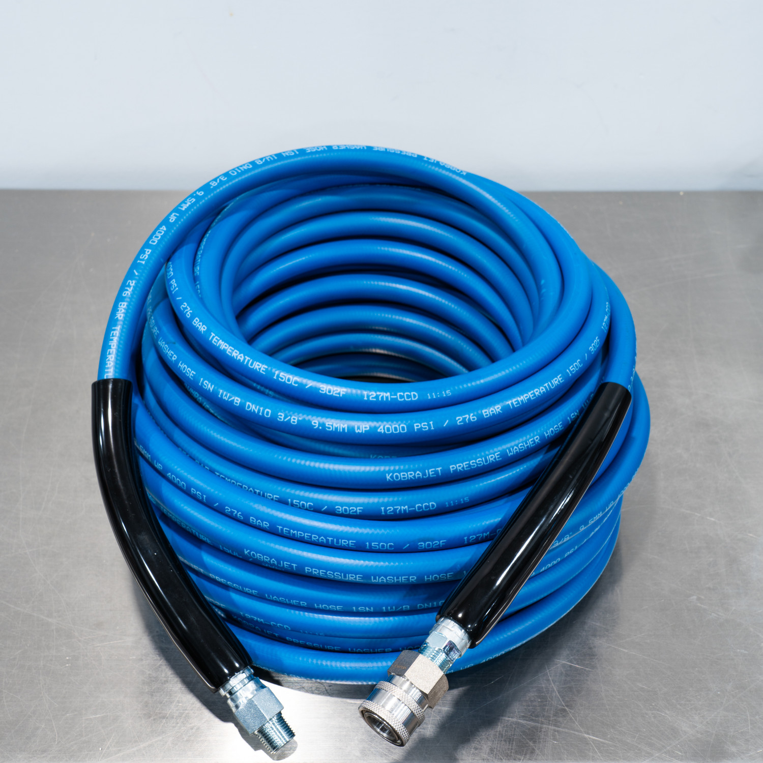 75' Kobrajet Pressure Washer Hose Blue Smooth Jacket | 75 Foot