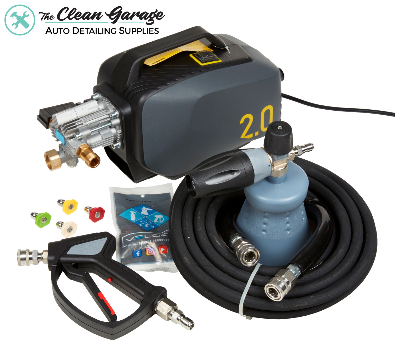 12V High Pressure Car Wash Pump Water Spray Hose Set Car Washing