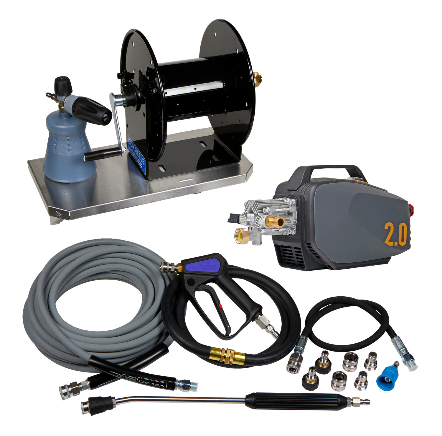 Active 2.0 Pressure Washer: Wall mount, hose reel, and 125ft of hose! 