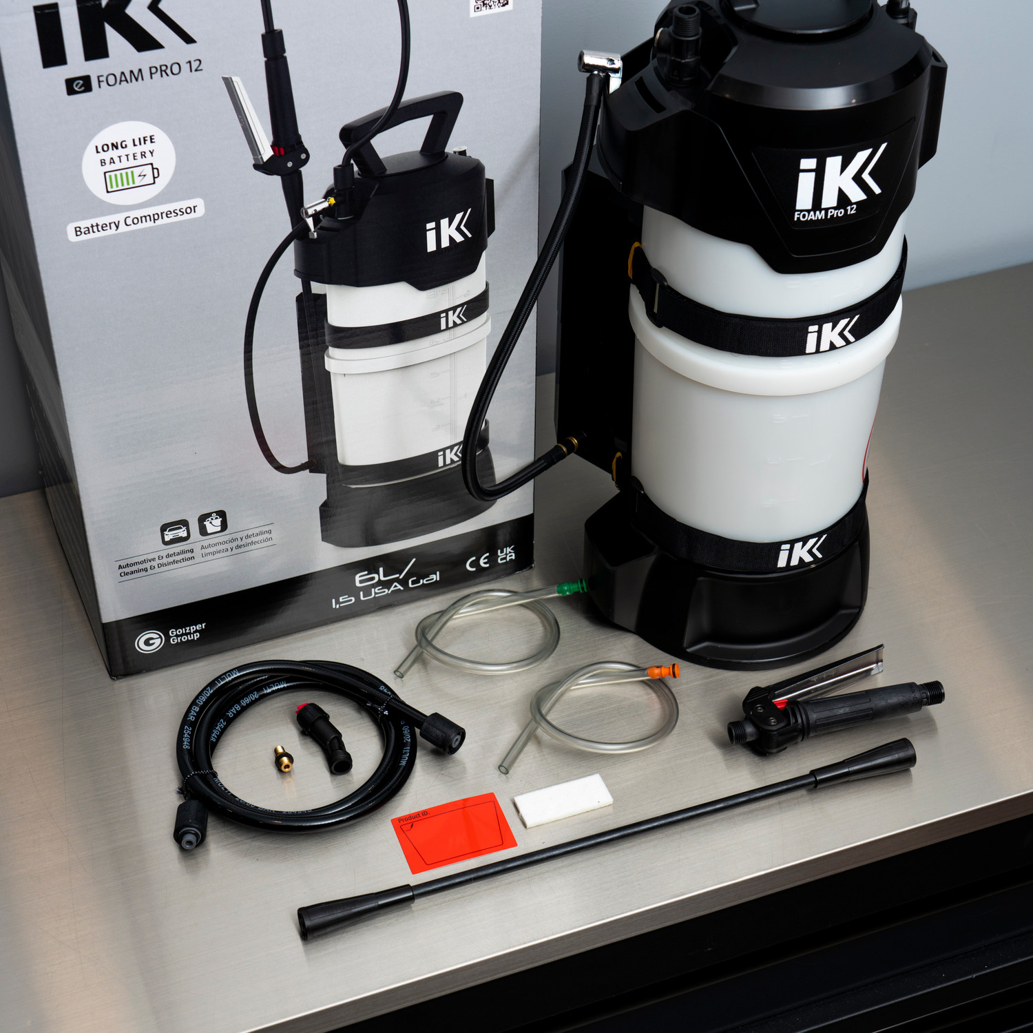 IK e FOAM PRO 12 - PROFESSIONAL BATTERY OPERATED FOAM SPRAYER – Drive Auto  Appearance