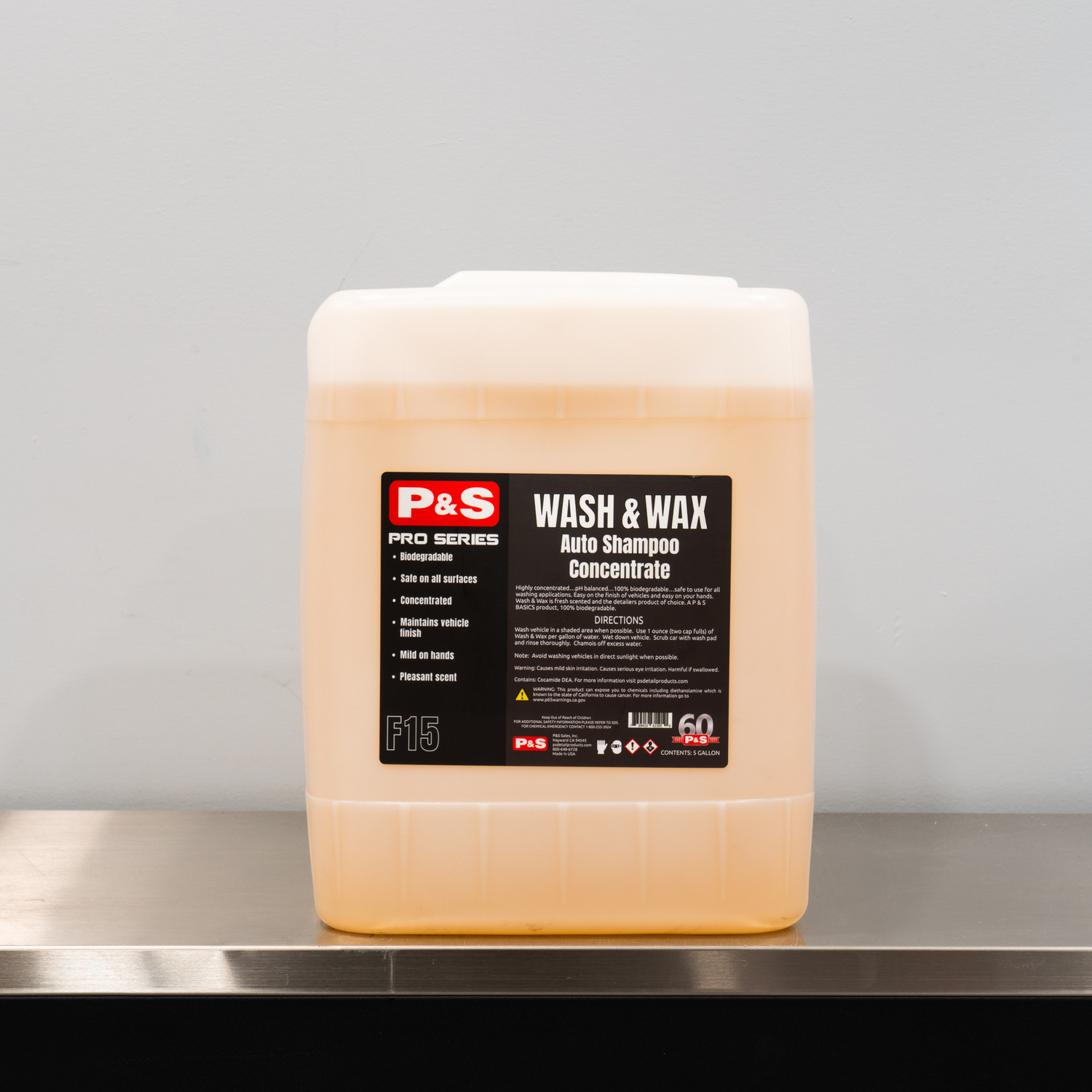 P&S Wash And Wax 5 Gallon | Concentrated Car Wash Shampoo