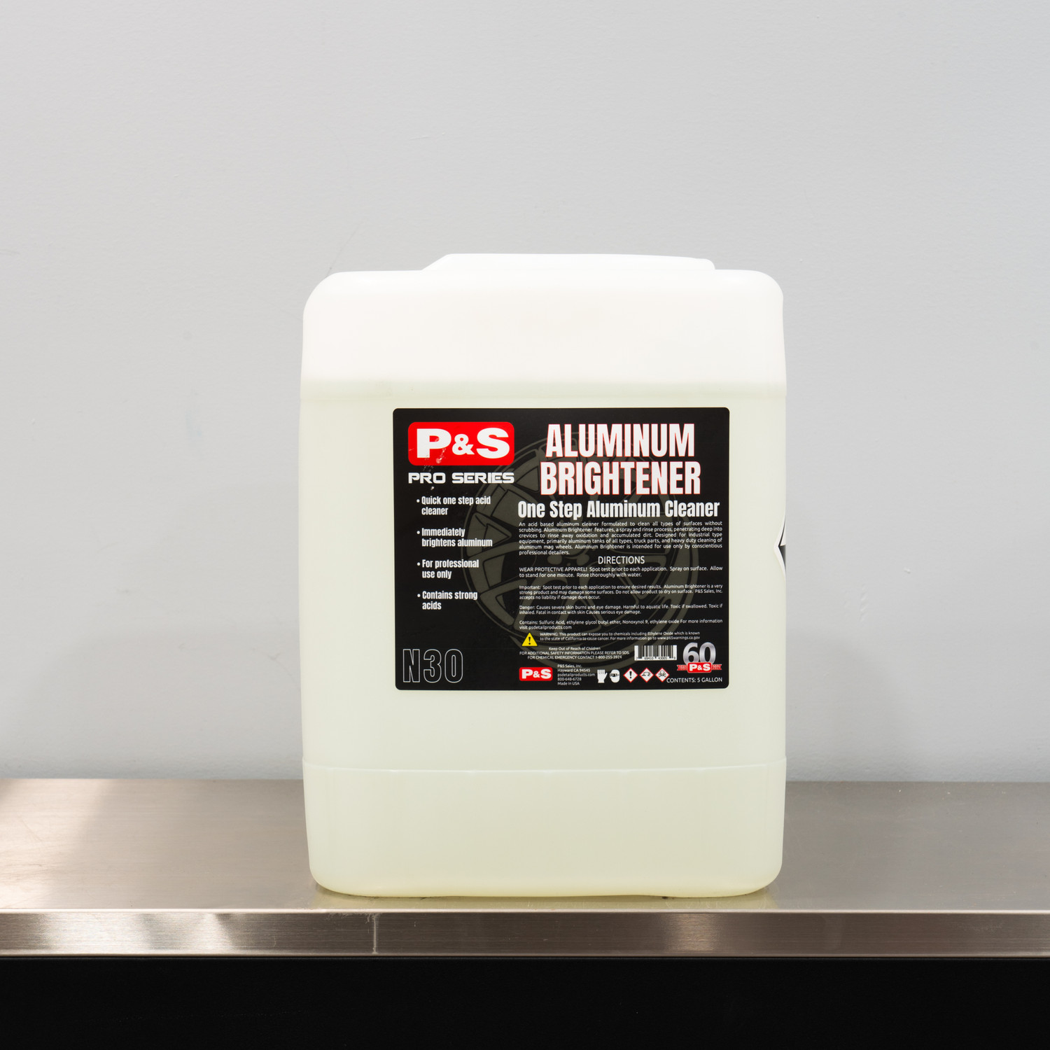 P&S Aluminum Brightener 5 Gallon | Acid Based Wheel Cleaner