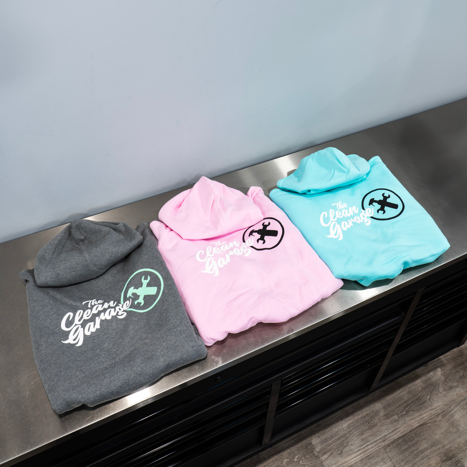 The Clean Garage Hoodie | Heavy Weight Hooded Sweatshirt | 3 Colors