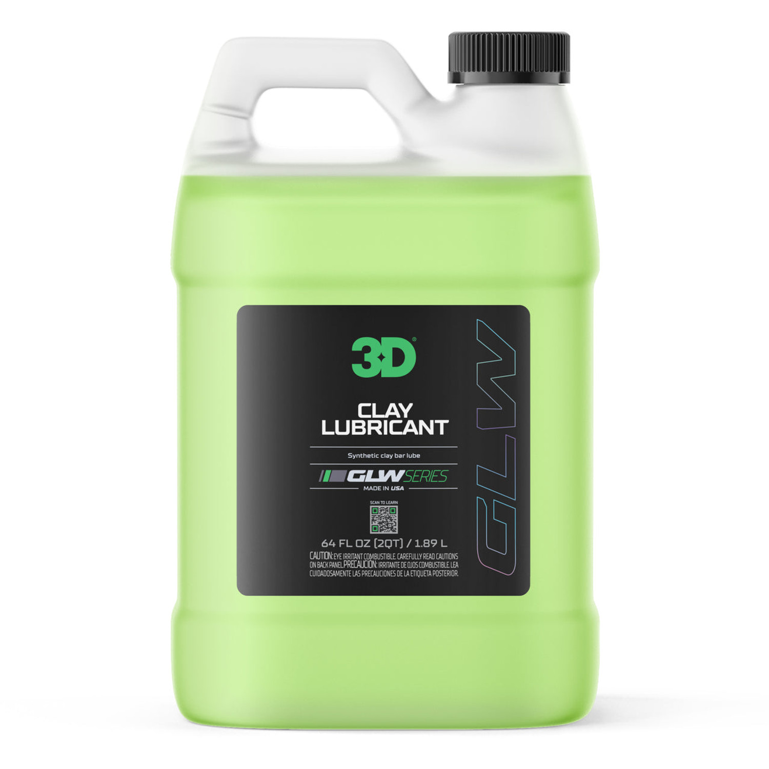3D GLW Series Clay Lubricant 64oz | Synthetic Clay Bar Lube