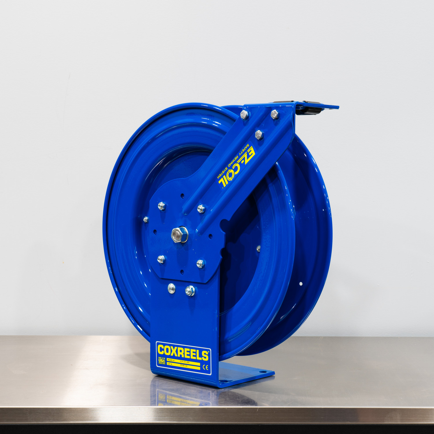 Cox Air Hose Reel Blue | EZ Coil | For 3/8 50 Foot Hose