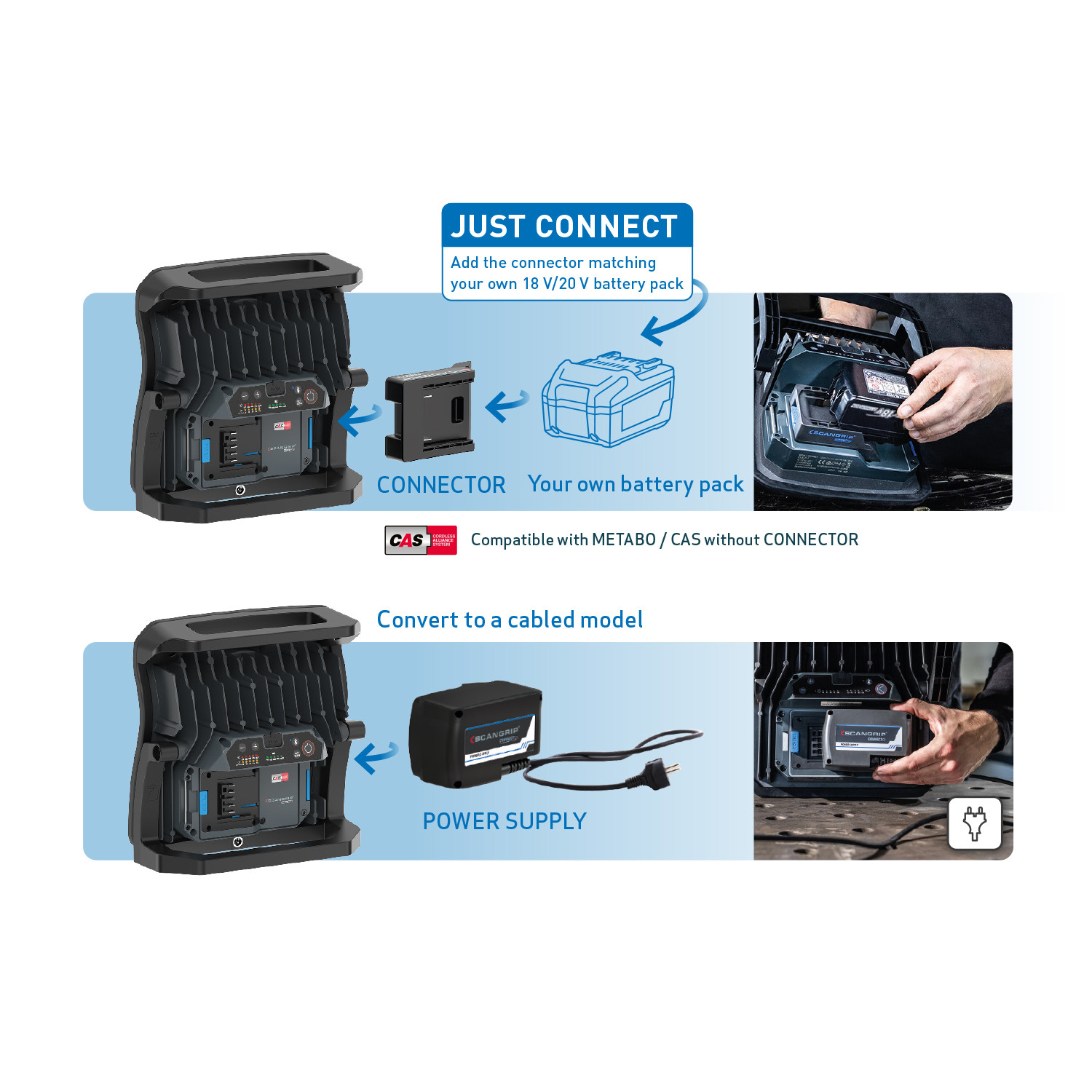 Multimatch 8 Connect 8000 Lumen LED Detailing Light | No Battery