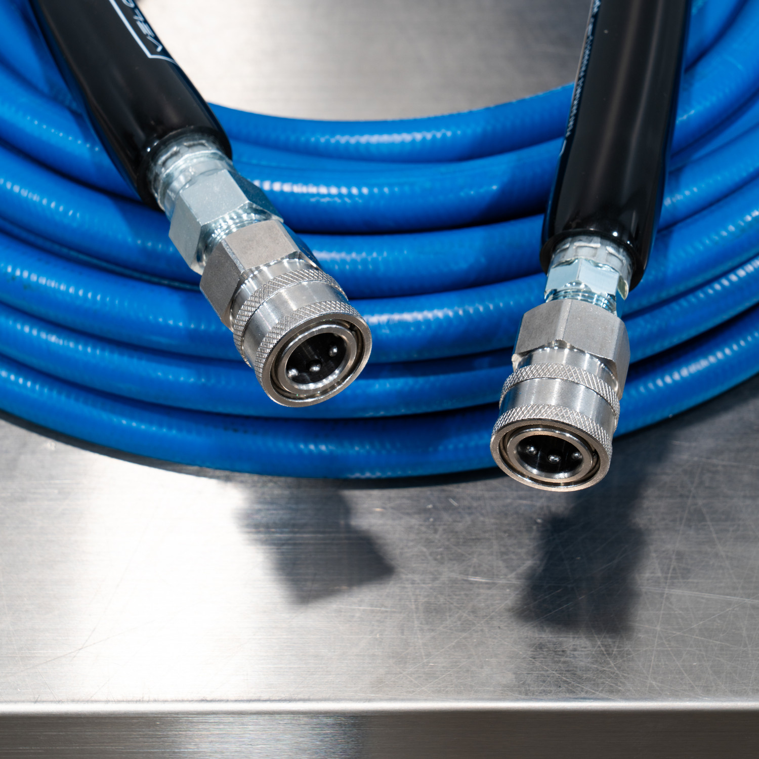 50' Kobrajet Pressure Washer Hose Blue | MTM Pro Kit 17 with Quick