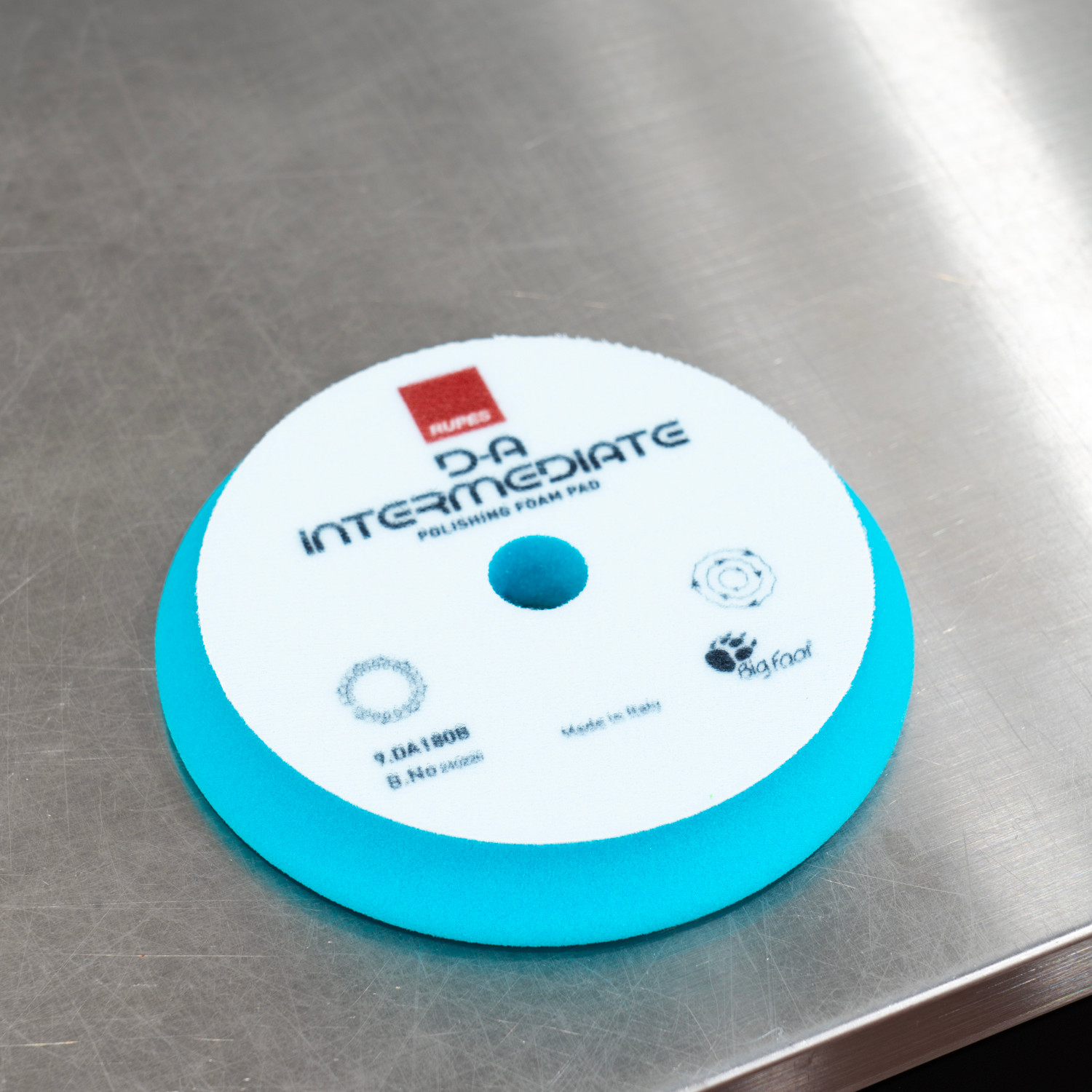 Rupes DA Coarse Blue Foam Polishing Pad – 6 Inch Backing, 7 Inch Face, 9.DA180H