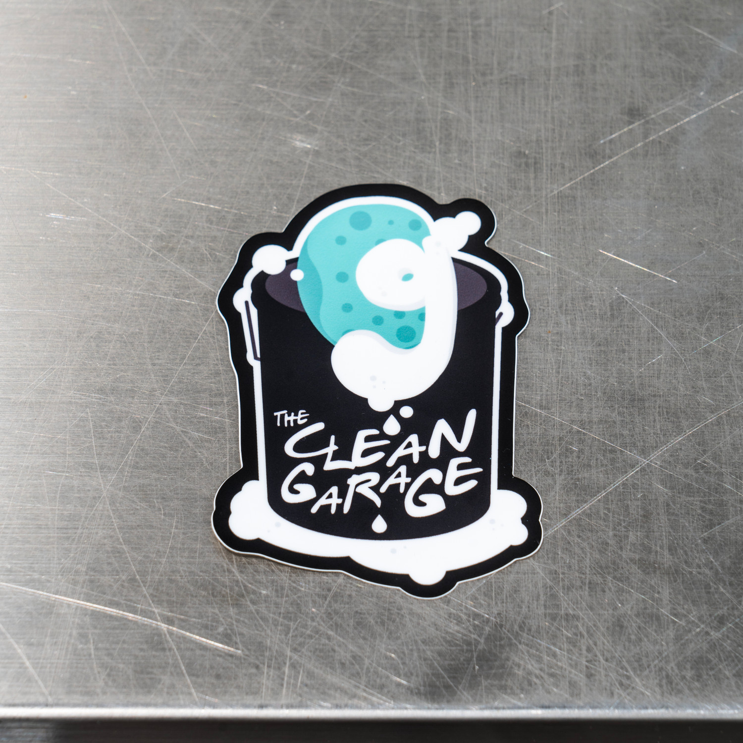 The Clean Garage CG Sponge and Bucket Logo Sticker | 4