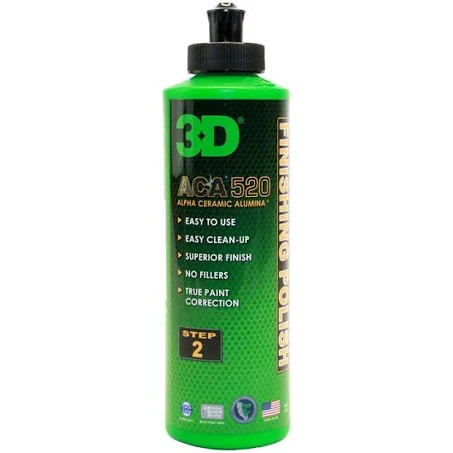 3D ACA 520 Finishing Polish 8oz | Body Shop Safe