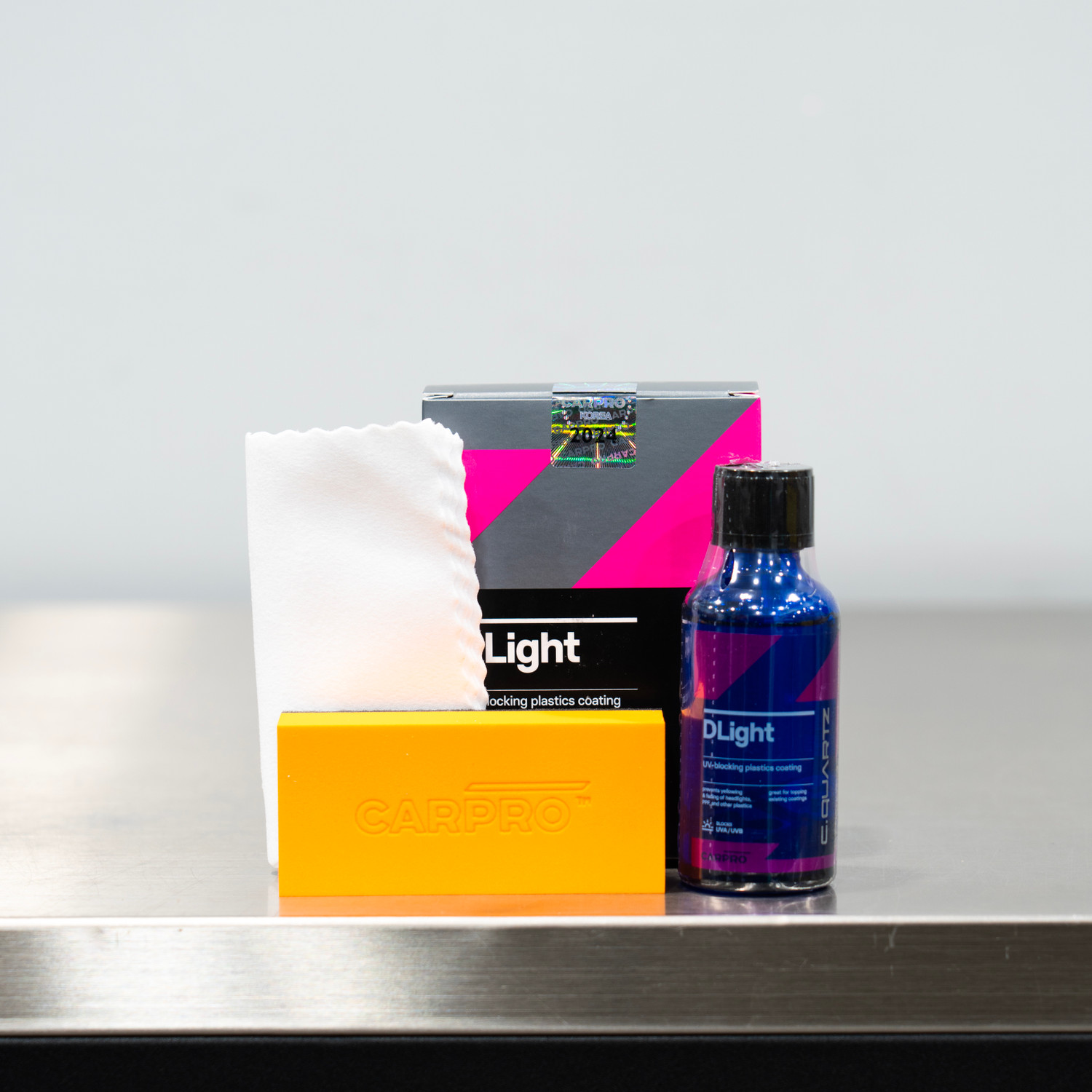Cquartz Dlight 50ml Kit | Carpro Anti-UV Plastic PPF & Headlight